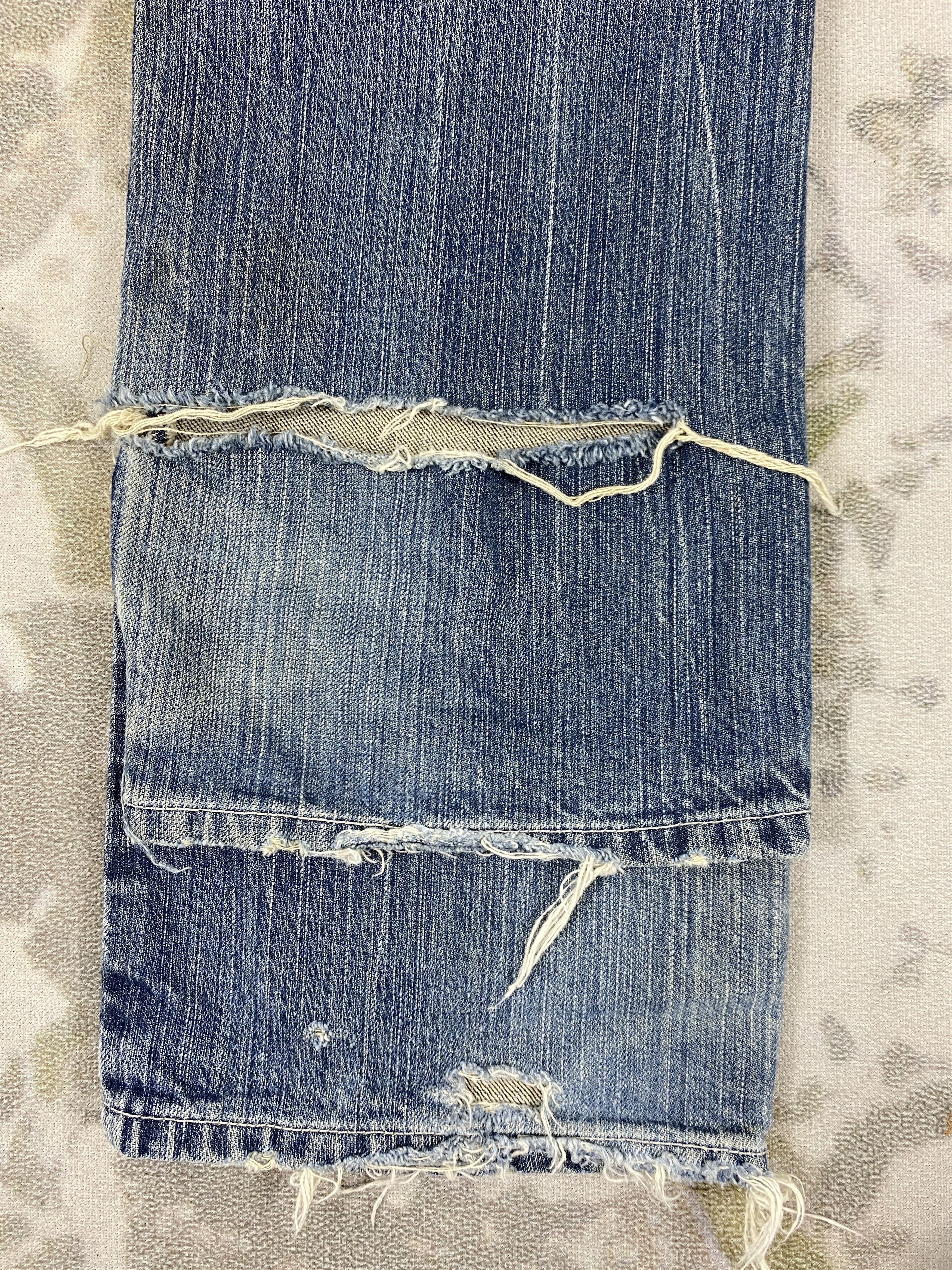 Japanese Brand Vintage Double Waist Jeans 30x32.5 Denim- JN3544 Size US 30 / EU 46 - 12 Thumbnail