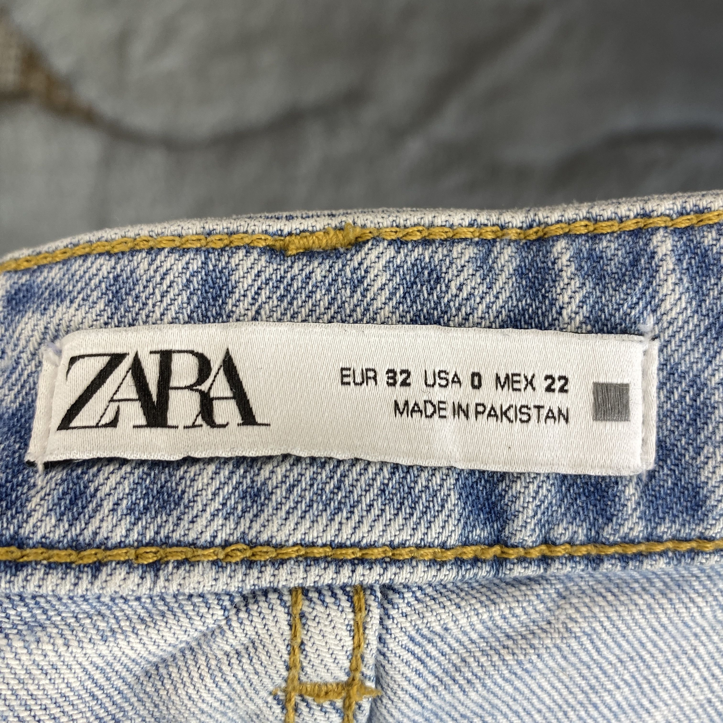 Zara Zara Light Blue Denim Mom Shorts US 0 Size 25" / US 0 / IT 36 - 8 Thumbnail