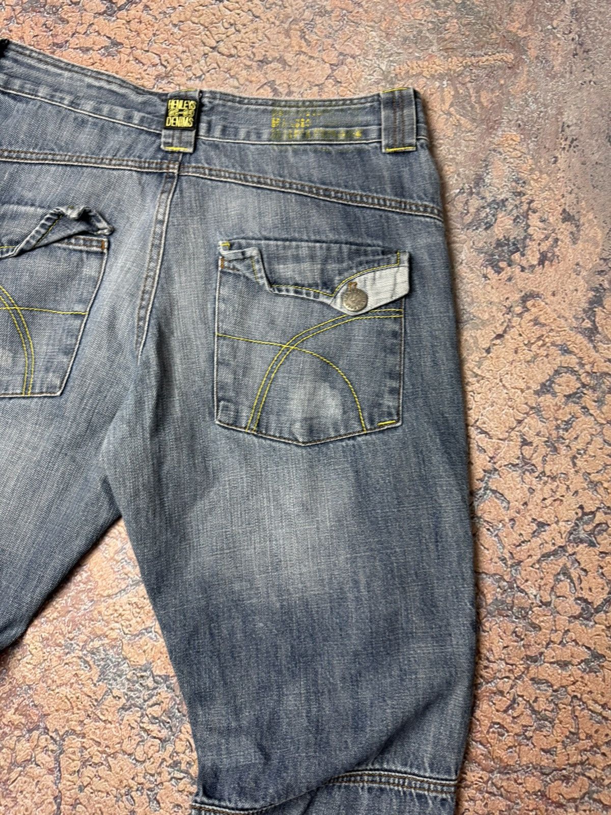 Jean 90s Henleys Jeanswear VIntage Deep Blue Y2K Denim Jeans Size US 34 / EU 50 - 7 Thumbnail