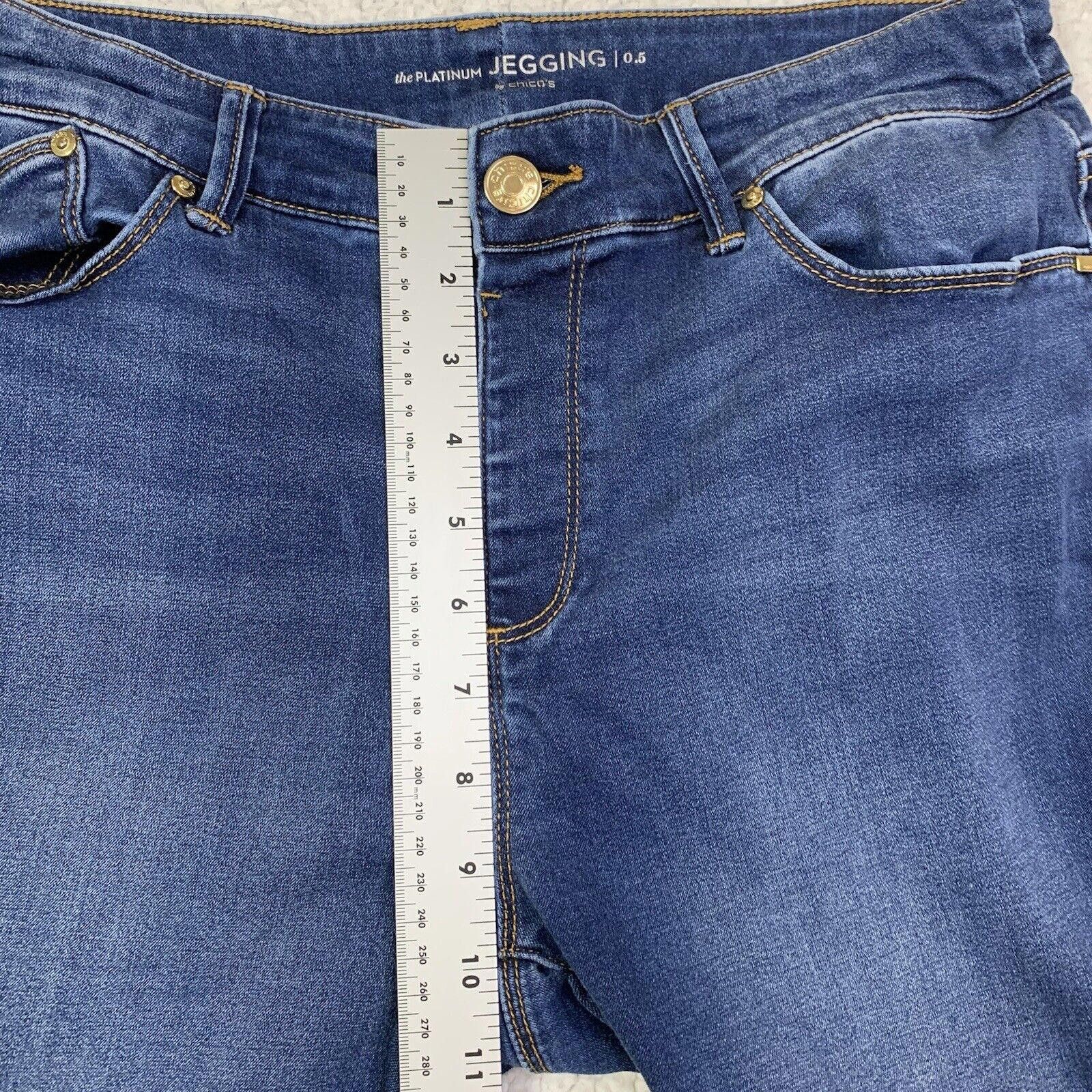 Chicos Chicos The Platinum Women's 0.5 (6) Jegging jeans Size 28" / US 6 / IT 42 - 4 Thumbnail