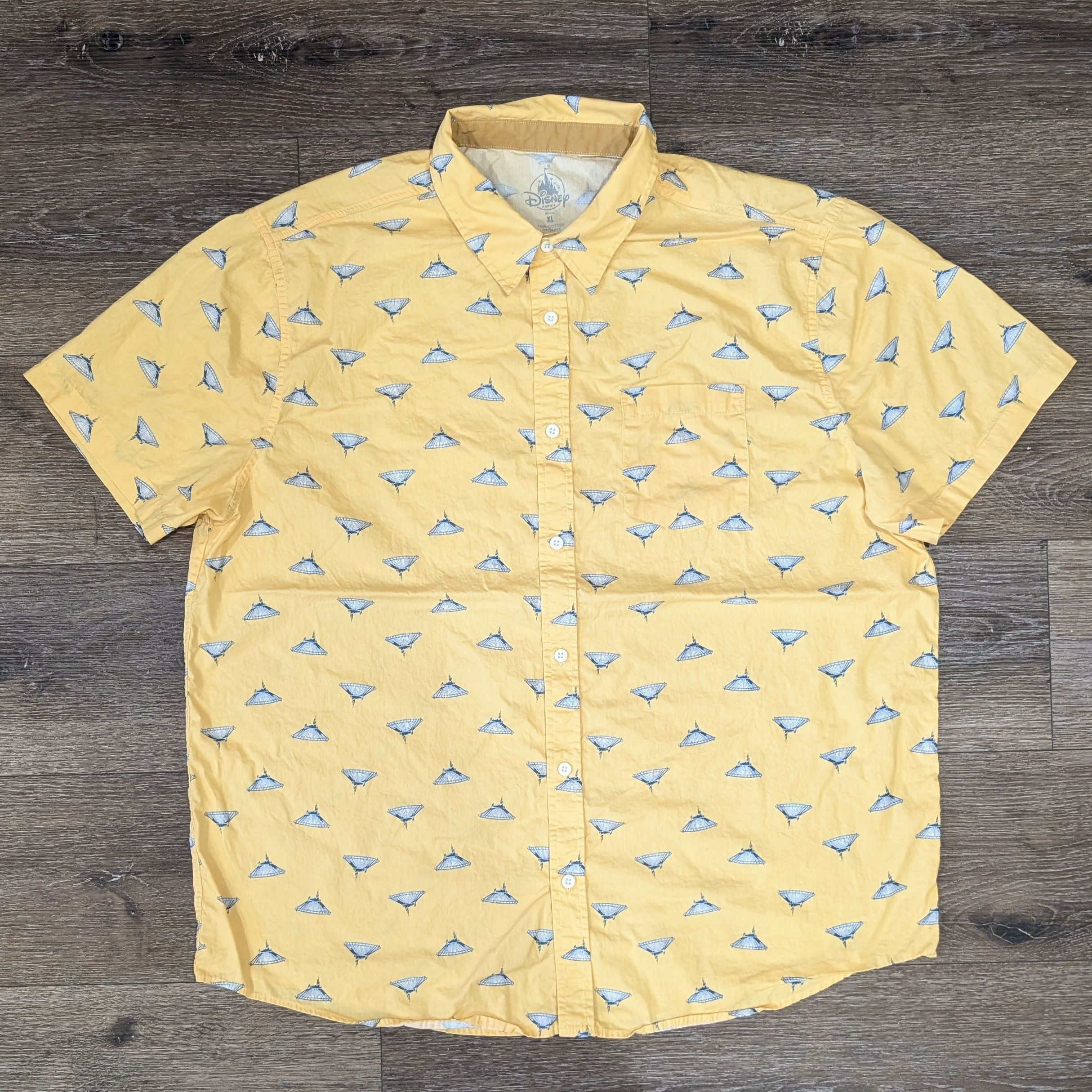 Disney Disney Parks Space Mountain all over pattern button up shirt Size US XL / EU 56 / 4 - 1 Thumbnail