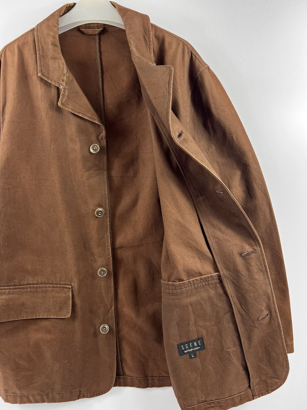 Japanese Brand 🔥 SCENE Metropolitan JAPAN DUCK CANVAS CHORE JACKET - L Size US L / EU 52-54 / 3 - 7 Thumbnail