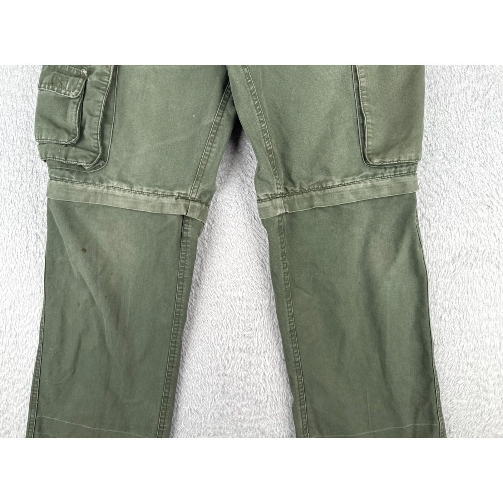 Vintage VINTAGE Boy Scouts Pants Adult 26 Green Cargo Convertible Un-hemmed Relaxed Fit 26x28 Mens Shirts? Size US 26 / EU 42 - 3 Thumbnail