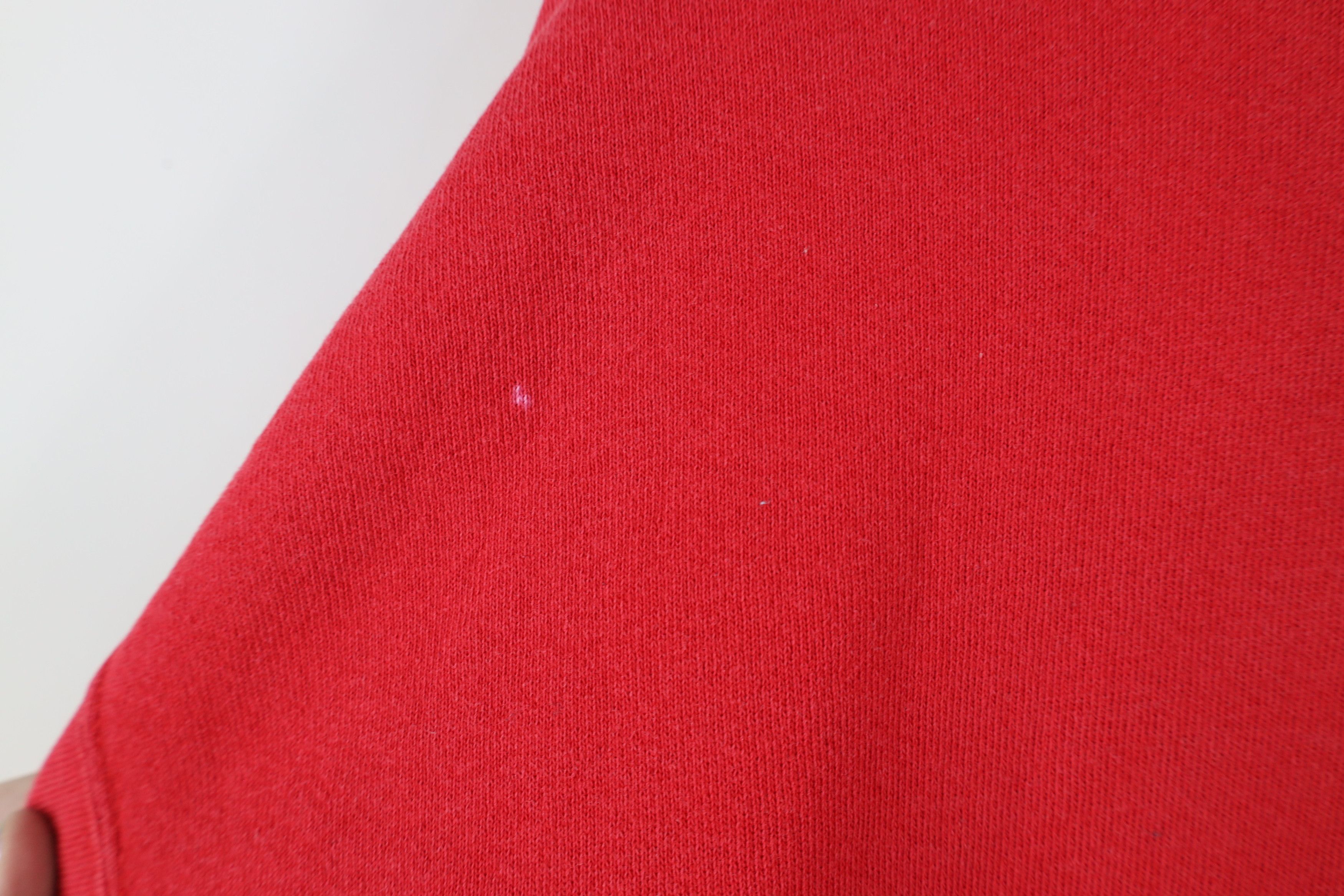 Vintage Vintage 90s Spell Out Champps Michigan Sweatshirt Red USA Size US XL / EU 56 / 4 - 12 Thumbnail