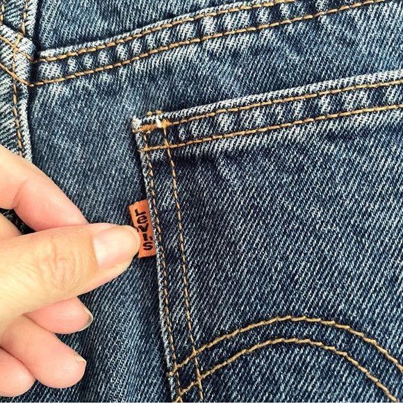 Levi's × Vintage Vintage Levi's Orange Tab High-rise Tapered Mom Jeans Size 30" / US 8 / IT 44 - 7 Thumbnail