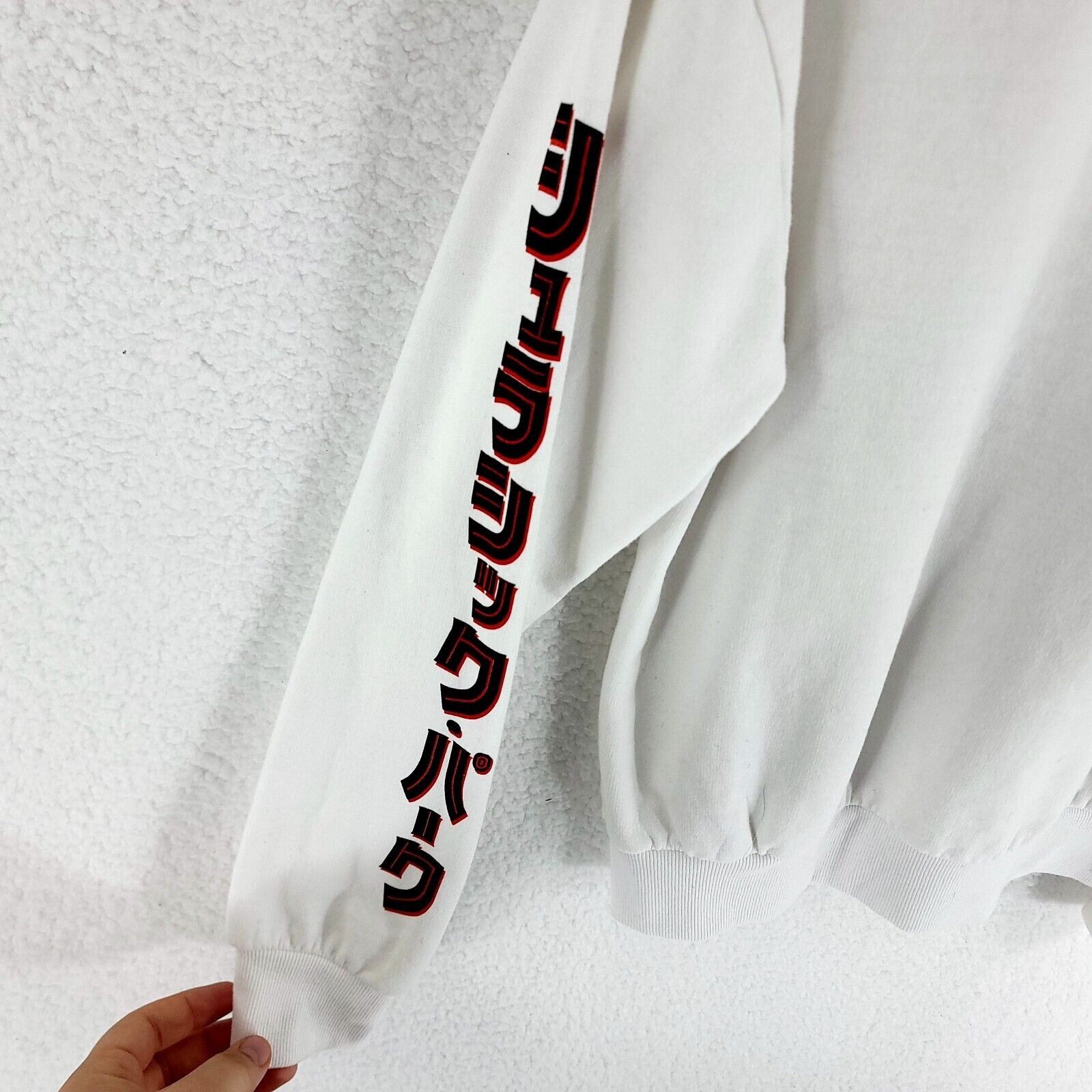 Vintage Jurassic Park White Japanese Sweater Small Crew Neck Long Sl Size US S / EU 44-46 / 1 - 3 Thumbnail