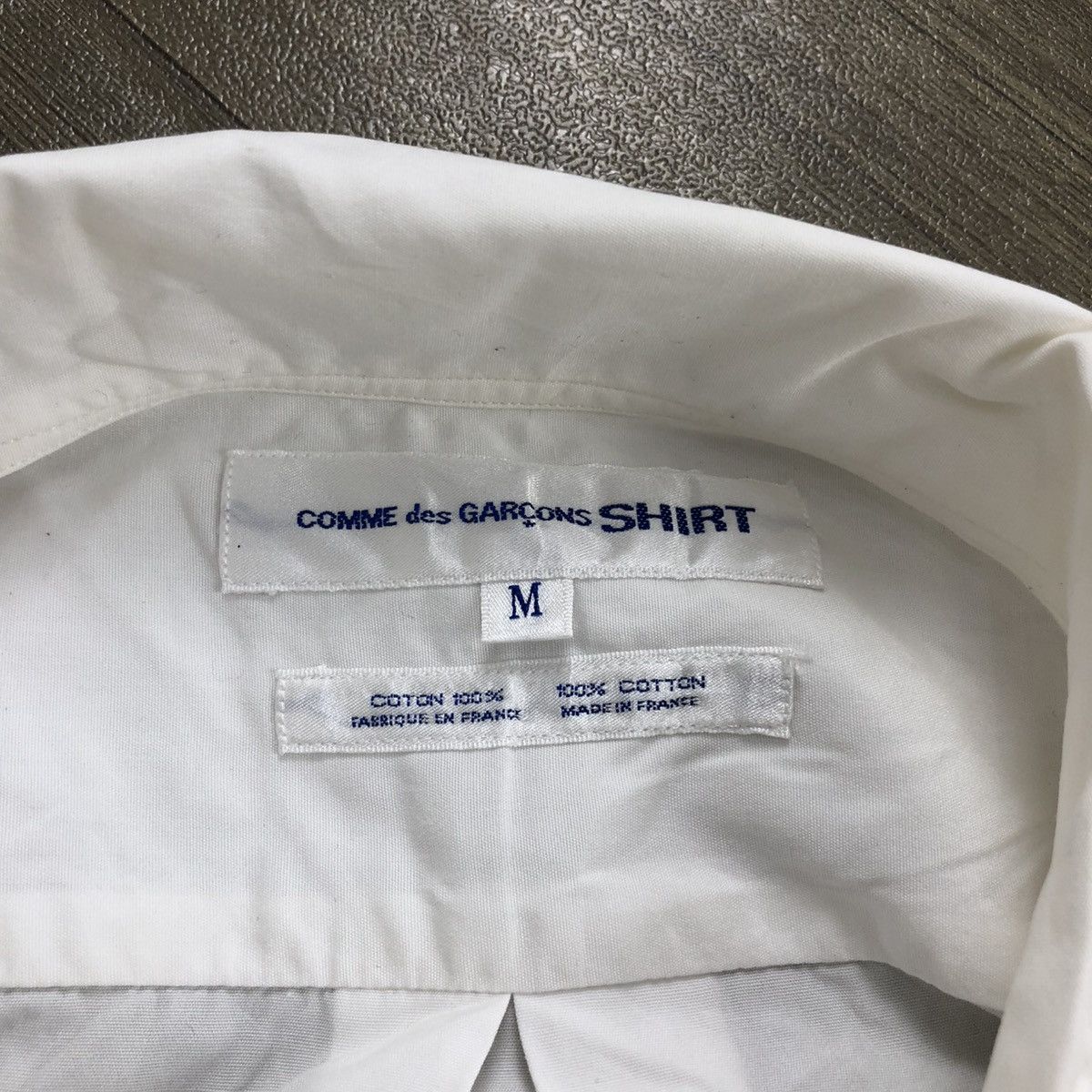 Comme des Garcons Homme 🇫🇷Vintage Comme des Garcons Shirt White Buntton Up Shirt Size US M / EU 48-50 / 2 - 5 Thumbnail