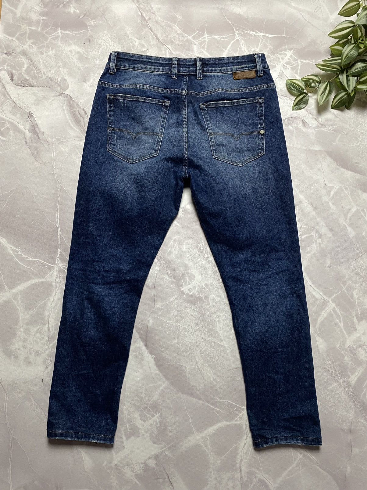Diesel Diesel Jeans Washed Denim Distressed Stretch Mens Size 36 Size US 36 / EU 52 - 4 Thumbnail
