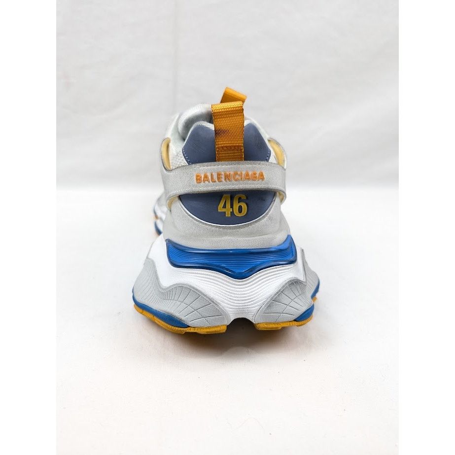 Balenciaga o1rshd1 Cargo Suede Low-Top Sneakers White/Grey/Orange/Blue Size US 12 / EU 45 - 11 Thumbnail