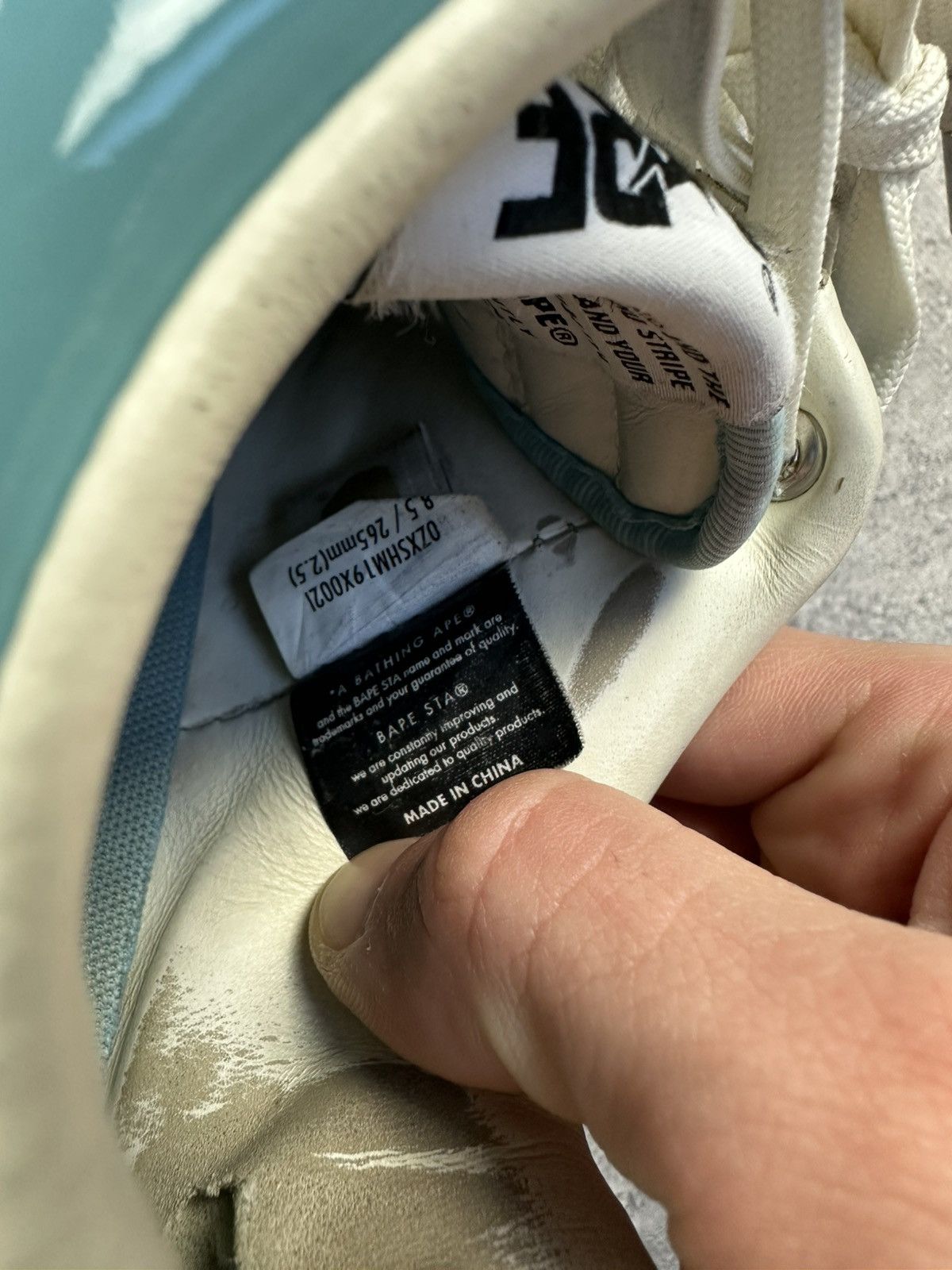 Bape A Bathing Ape Bape Sta Blue White Sneakers size 8.5 Size US 8.5 / EU 41-42 - 13 Thumbnail