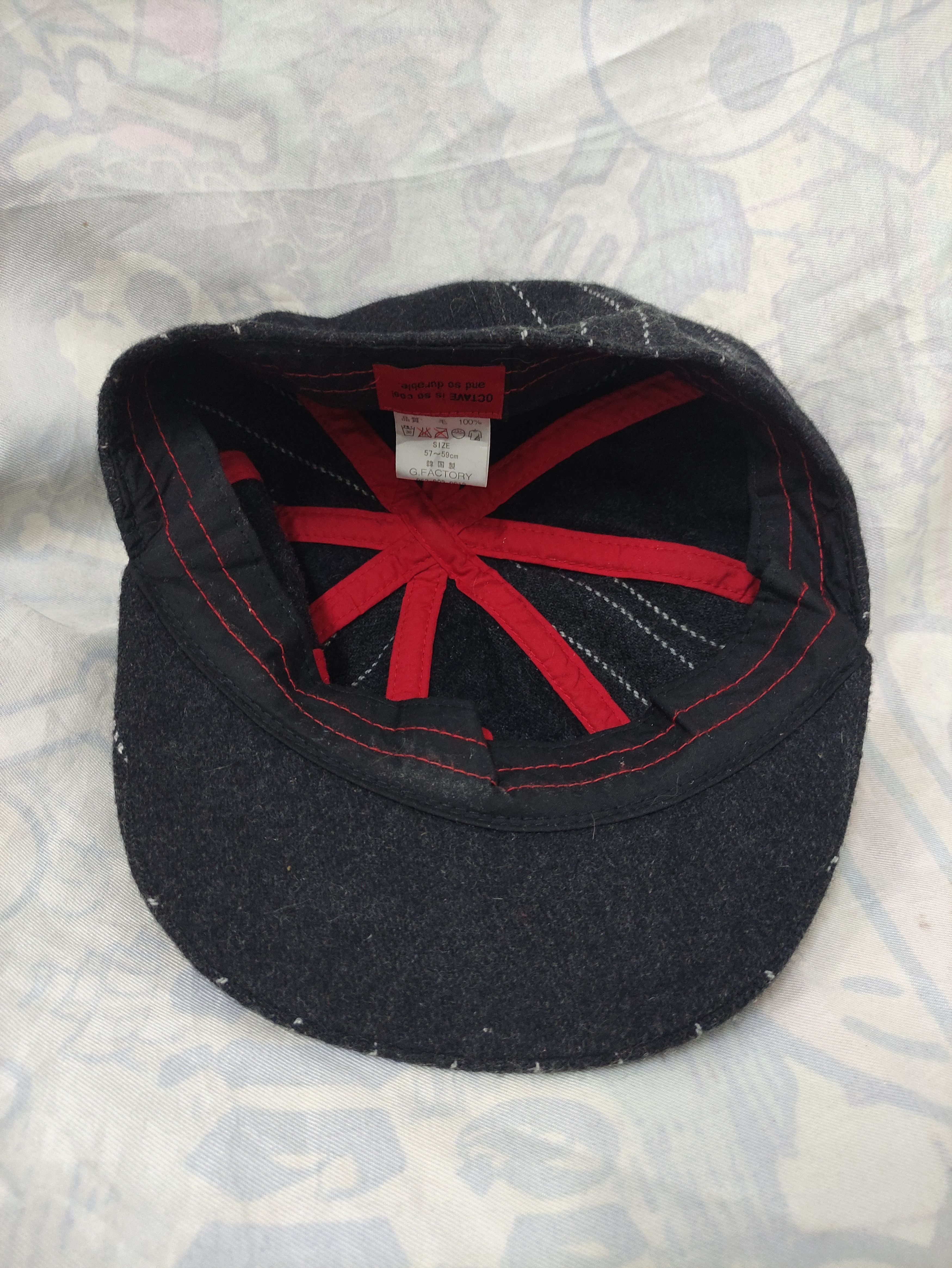 Japanese Brand OCTAVE PATCHWORK RETRO NEWSBOY WOOL CAP Size ONE SIZE - 2 Thumbnail
