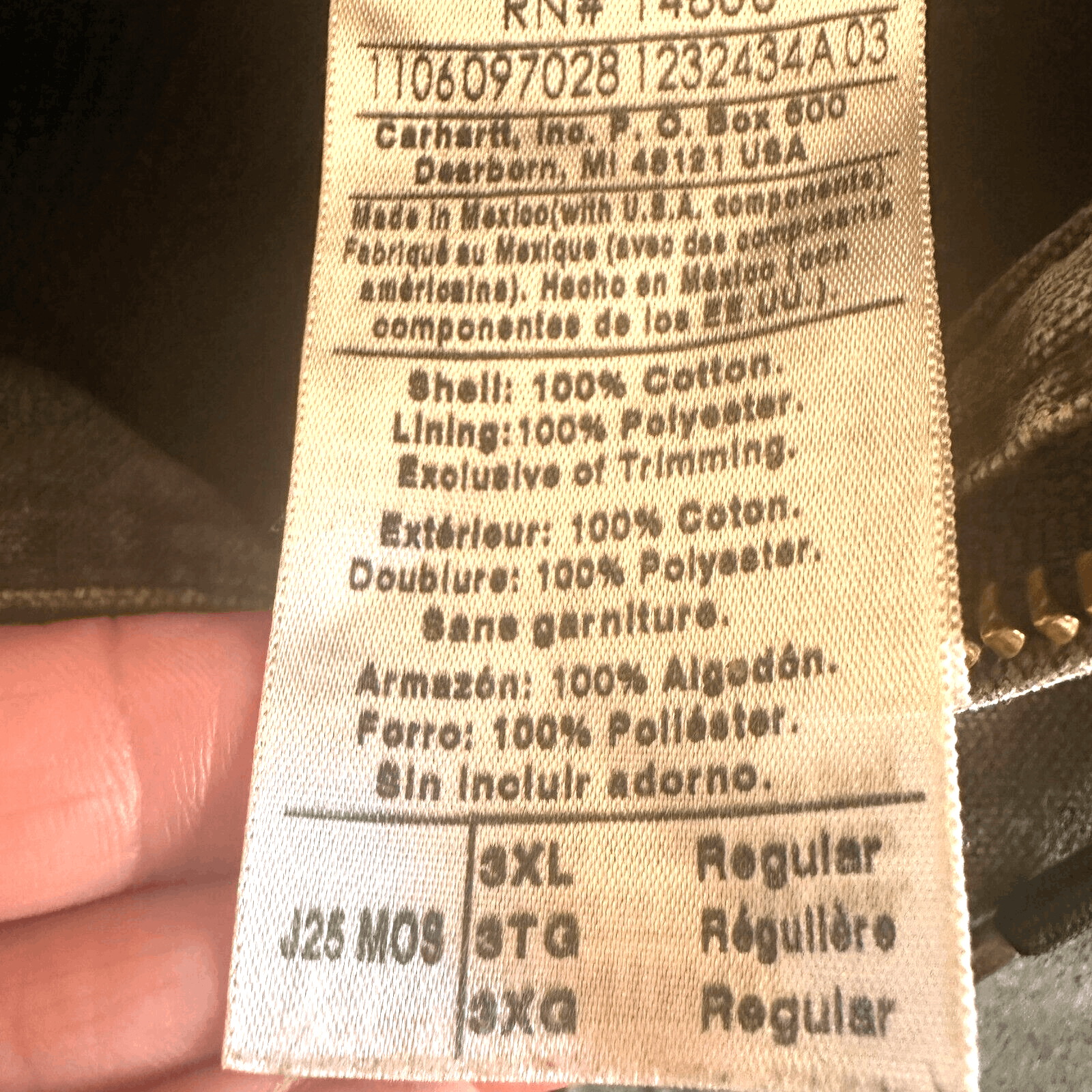 Carhartt Vintage Carhartt Hooded Jacket J25 MOS Duck Canvas XL Moss Size US XL / EU 56 / 4 - 6 Thumbnail