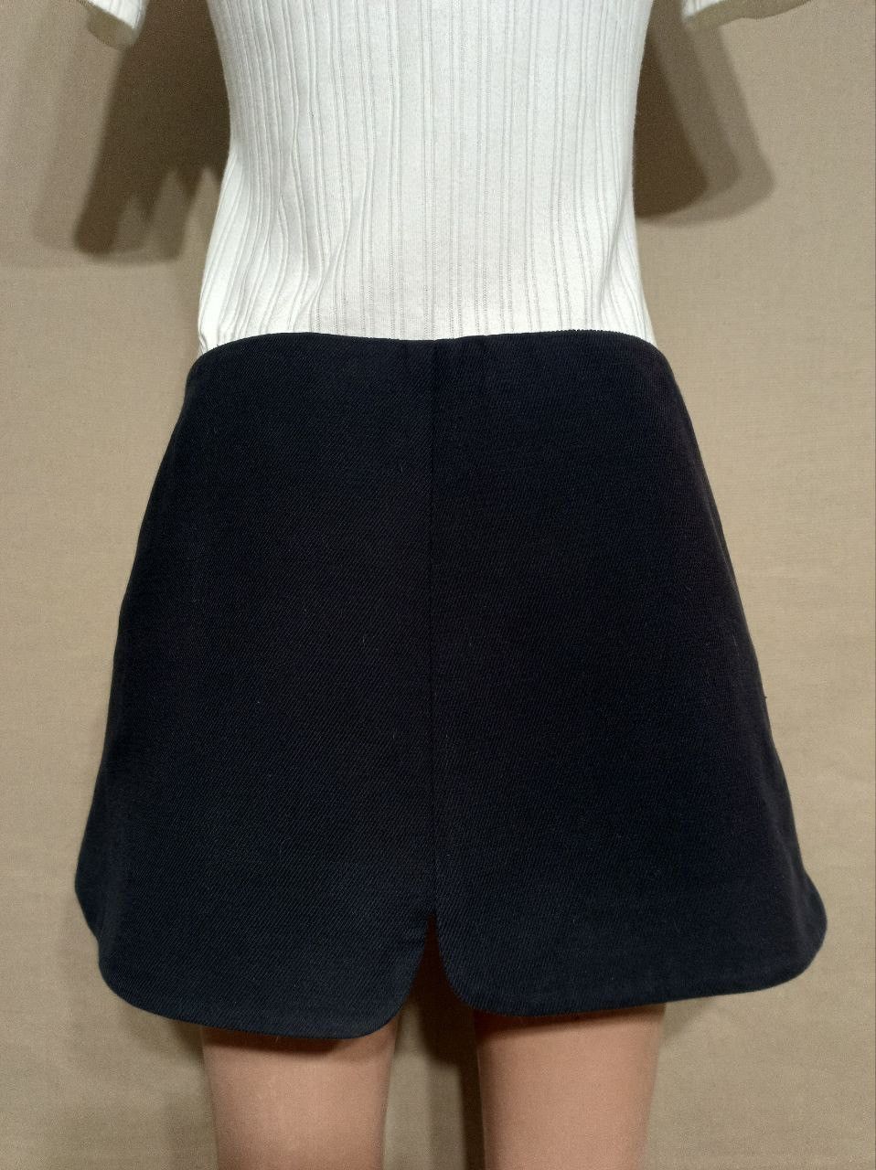 Miu Miu MIU MIU by Prada Cotton Black Mini Skirt Size EU 40 Size 27" / US 4 / IT 40 - 6 Thumbnail
