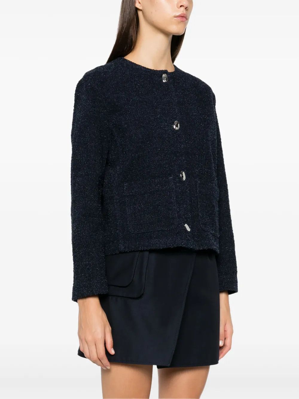 Givenchy o1y0925 Crewneck Jacket in Blue Size L / US 10 / IT 46 - 3 Thumbnail