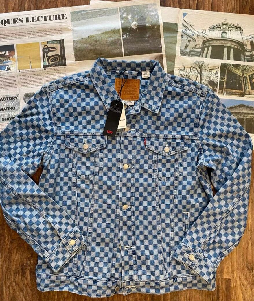 Levi's levi's checkered denim jacket for spring autumn Size US XL / EU 56 / 4 - 1 Thumbnail