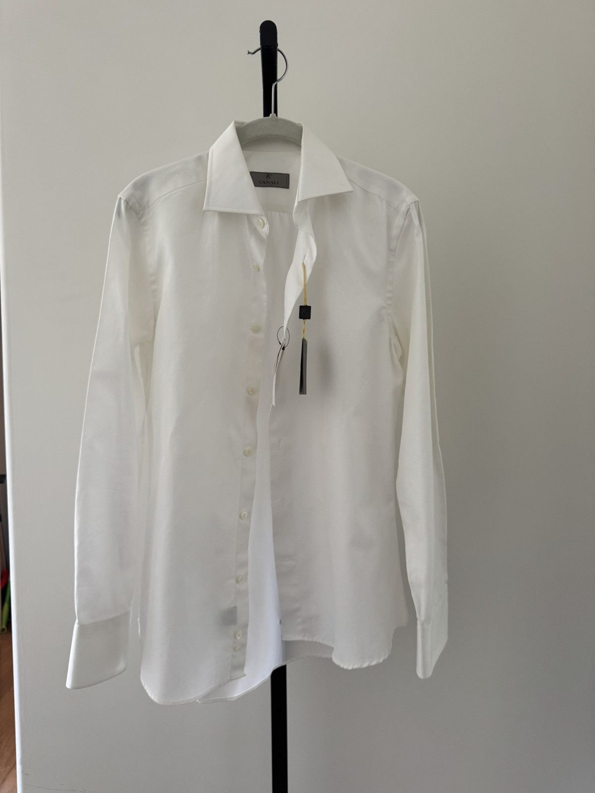 Canali Canali white dress shirt Size US S / EU 44-46 / 1 - 1 Thumbnail