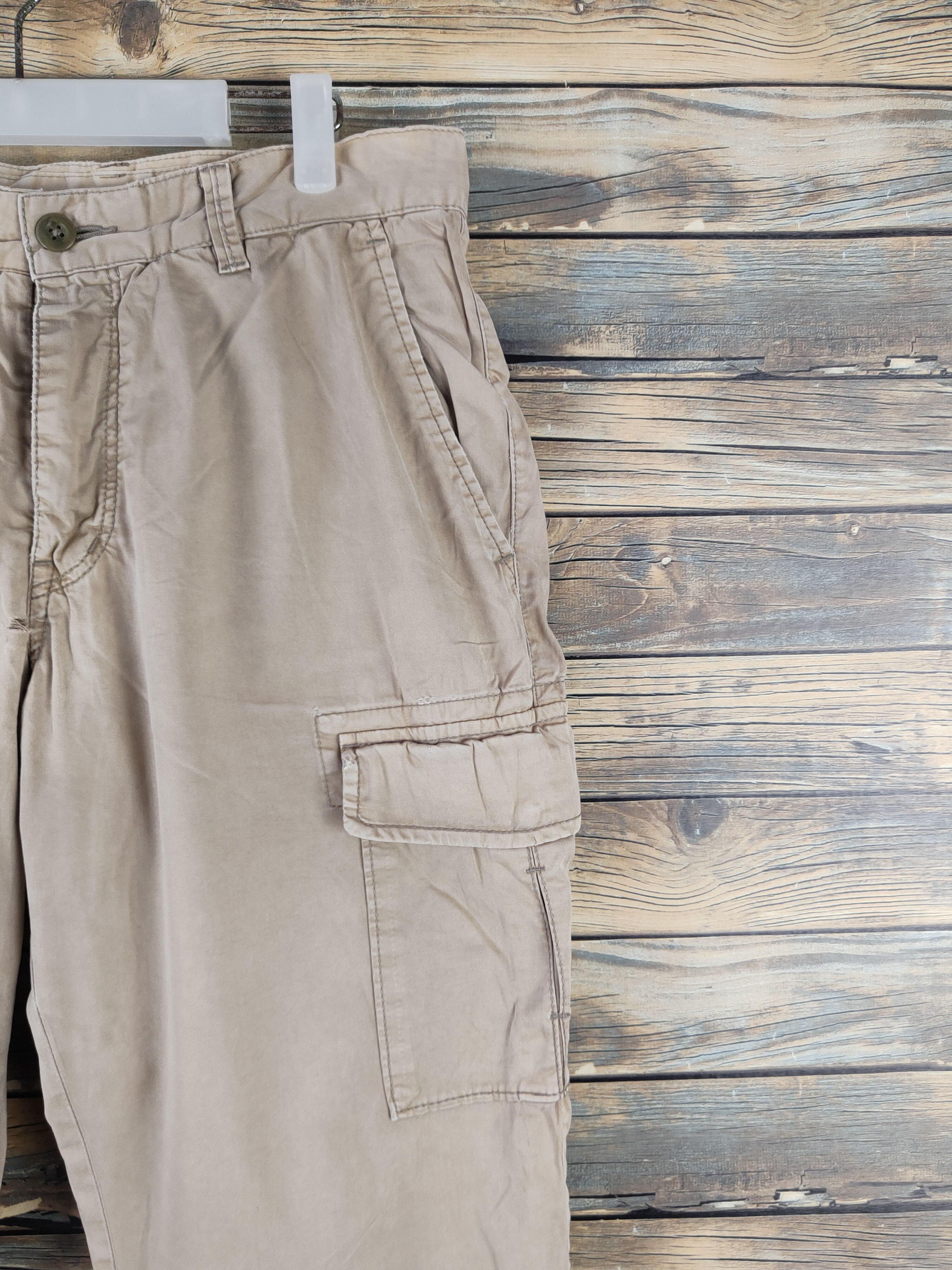 Japanese Brand DL Uniqlo Beige Multipocket Cargo Pants #1959 Size US 32 / EU 48 - 6 Thumbnail
