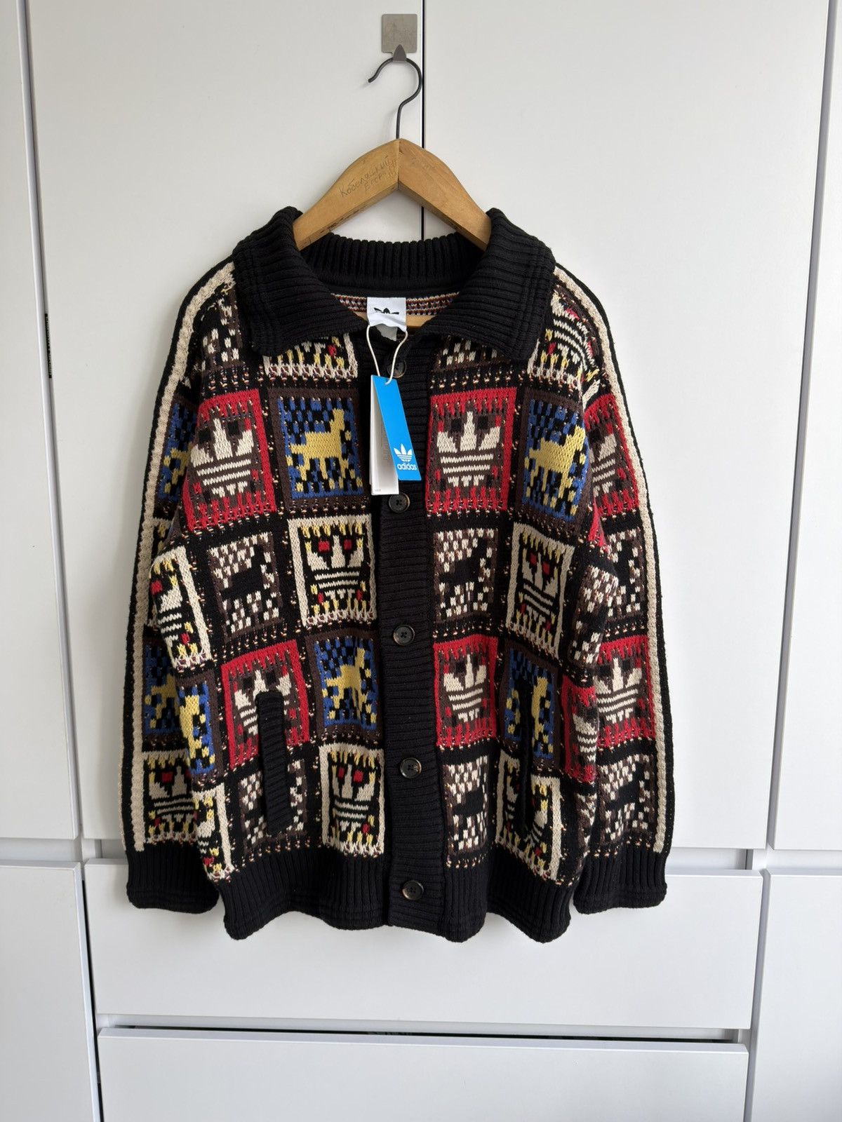 Adidas Adidas Originals CNY Year Of The Horse Knit Cardigan Sweater Size US L / EU 52-54 / 3 - 1 Thumbnail