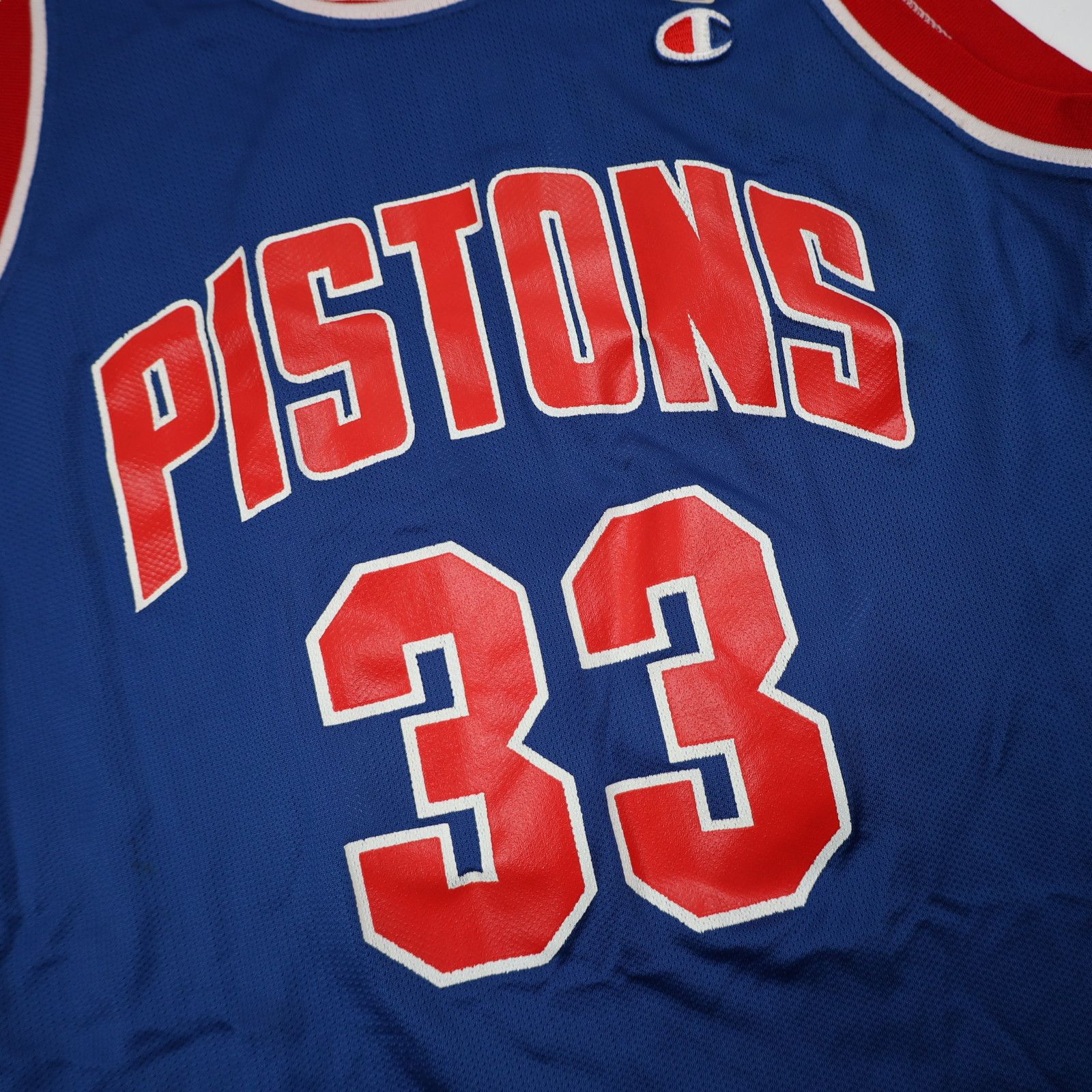 Champion × NBA × Vintage Vintage Champion Detroit Pistons #33 Grant Hill Jersey Size US L / EU 52-54 / 3 - 5 Thumbnail