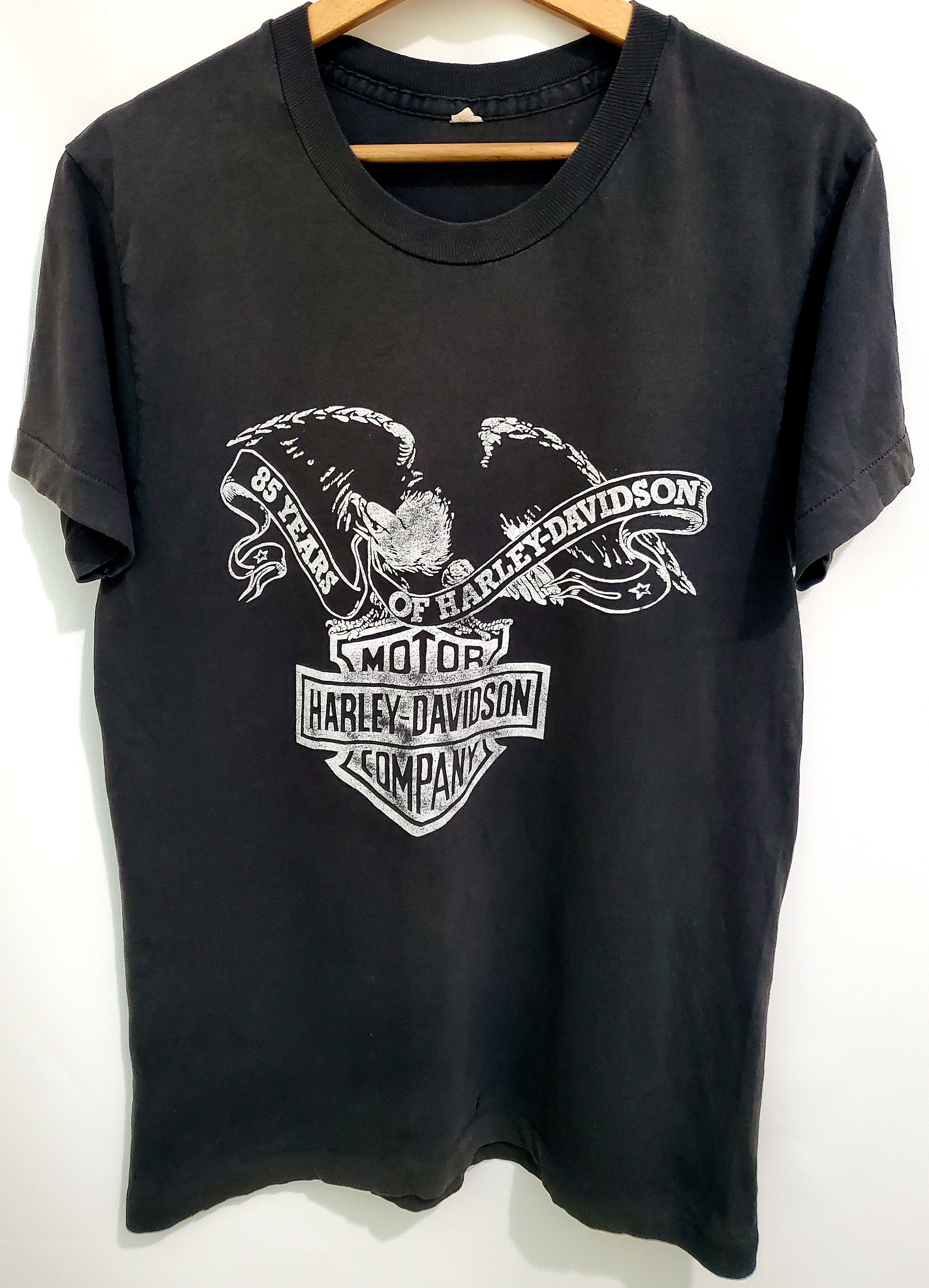 Harley Davidson × Vintage VINTAGE 80'S "85 YEARS" of Harley Davidson motorcycle M Size US M / EU 48-50 / 2 - 1 Thumbnail