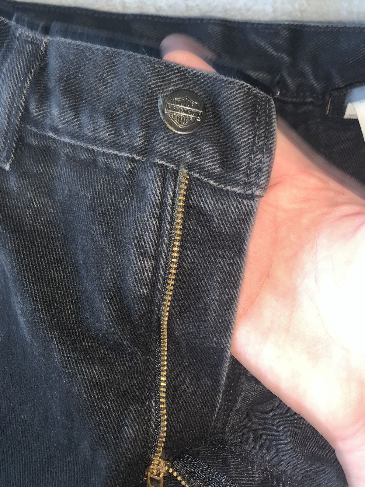 Harley Davidson Harley Davison black vintage all American jeans 31X32 Size US 31 - 5 Thumbnail