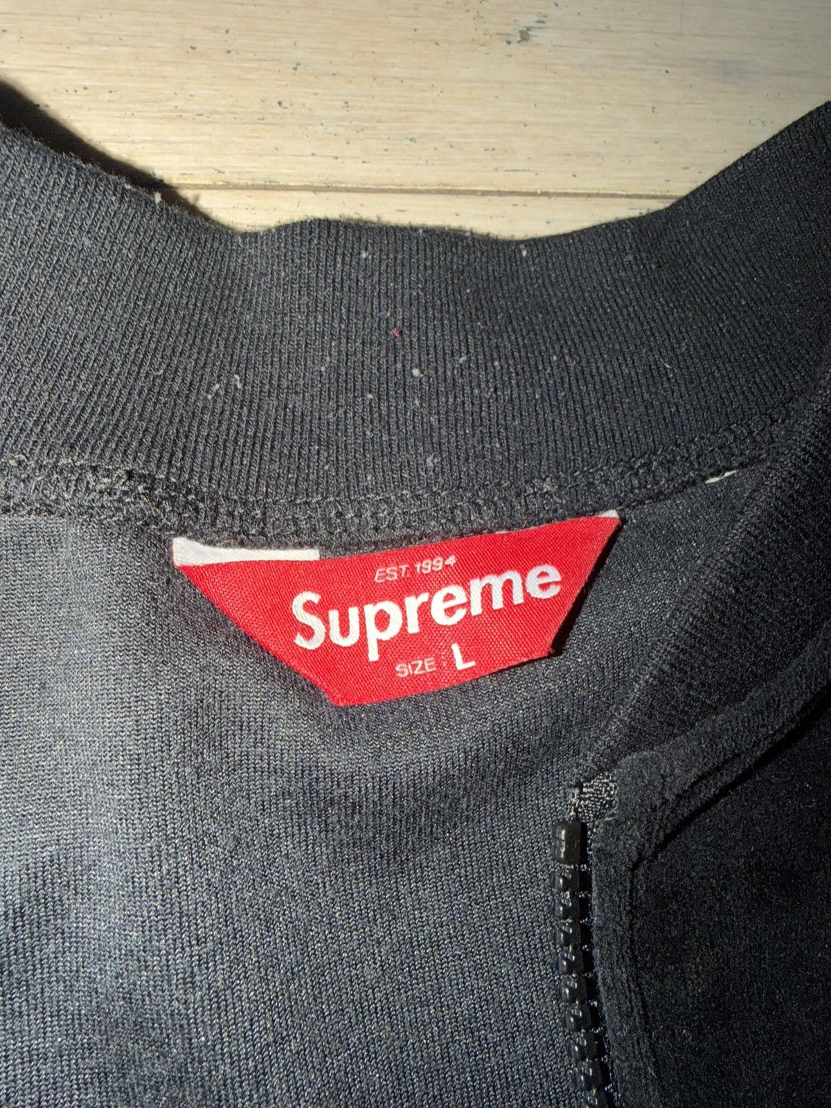 Supreme Supreme Velour Tri-Color Zip-Up Jacket Sz. Large Fall 2015 Size US L / EU 52-54 / 3 - 4 Thumbnail