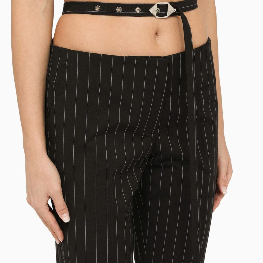 The Attico o1d2blof1024 Pinstripe Regular Trouser in Blue Size 27" / US 4 / IT 40 - 5 Thumbnail