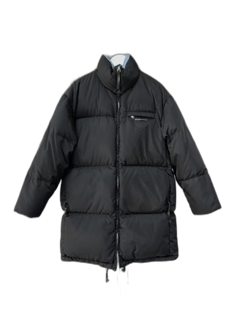 Prada Prada Long Puffer Jacket with Triangle Logo Size US M / EU 48-50 / 2 - 1 Thumbnail