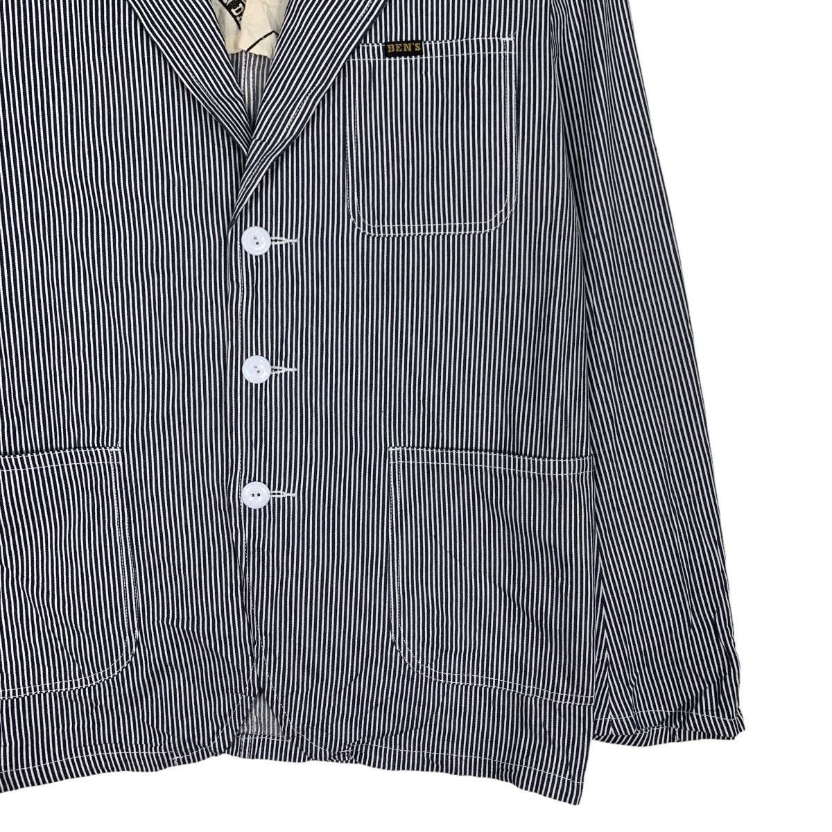 Ben Davis BEN DAVIS Hickory Striped Casual Jacket #1077-C49 Size US M / EU 48-50 / 2 - 4 Thumbnail