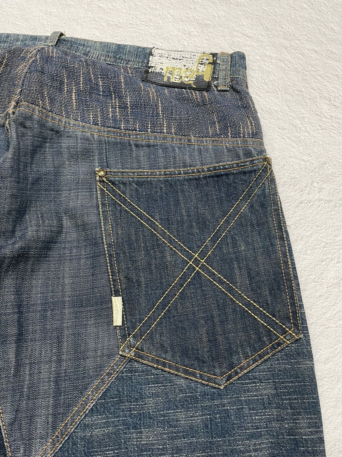 Japanese Brand Vintage 2000s Baggy Blue Denim Size US 33 - 7 Thumbnail