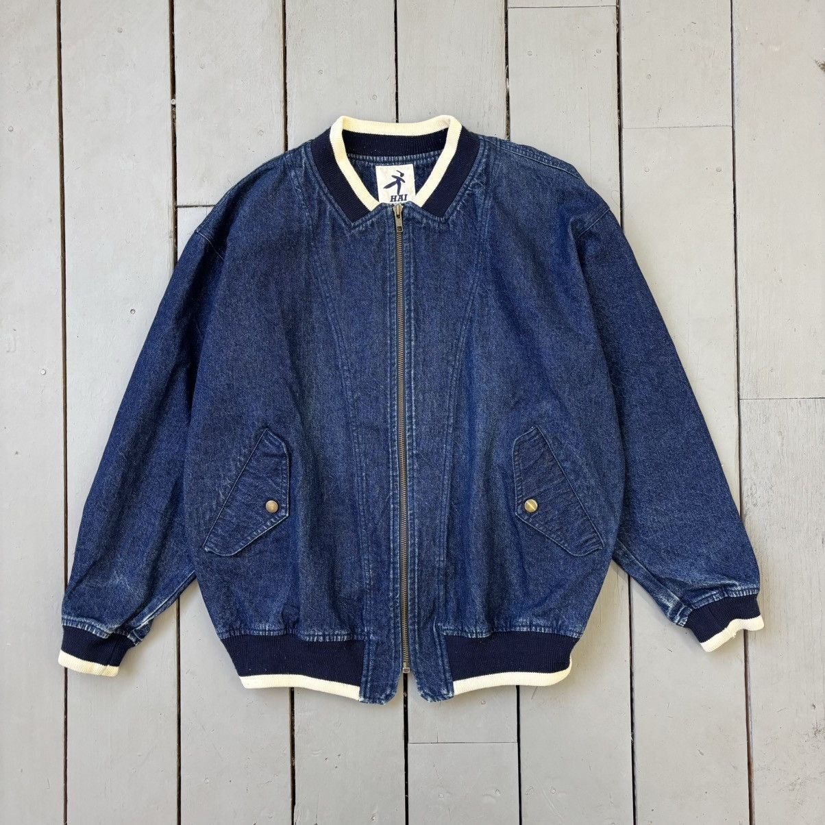 Hai Sporting Gear HAI Sporting Gear Denim Varsity Jacket Size US M / EU 48-50 / 2 - 3 Thumbnail