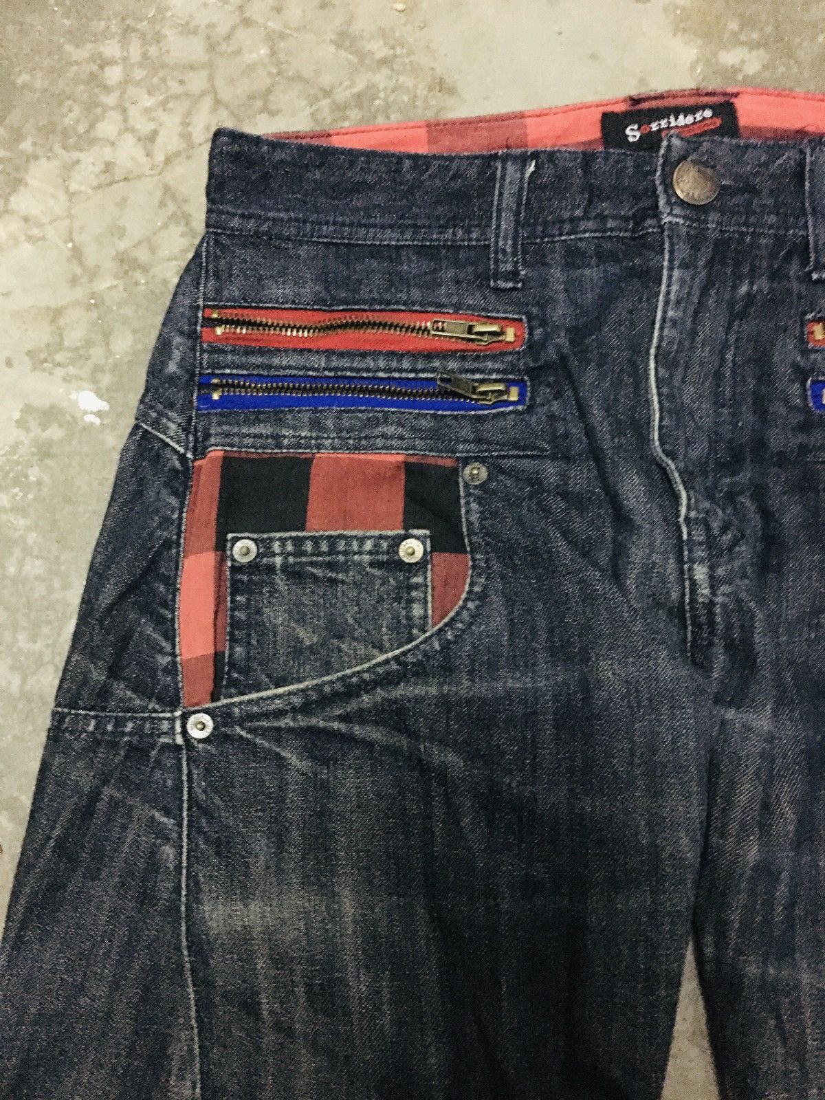 If Six Was Nine × Japanese Brand × Le Grande Bleu (L.G.B.) Sorridere Punk Gothic Distressed Jeans (15) Size US 31 - 5 Thumbnail
