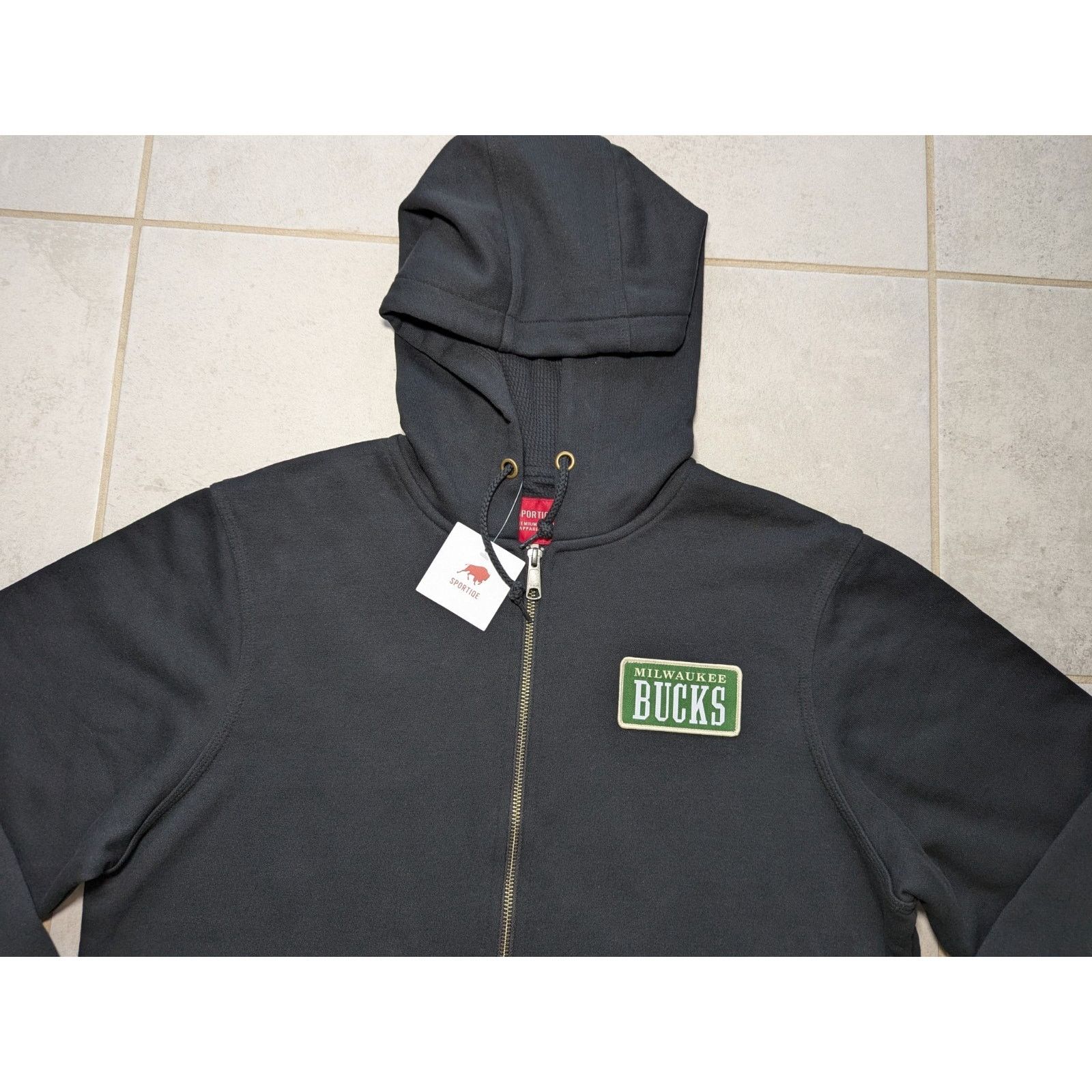 Other Milwaukee Bucks Men's Small Sportiqe Full Zip Hoodie Size US S / EU 44-46 / 1 - 3 Thumbnail