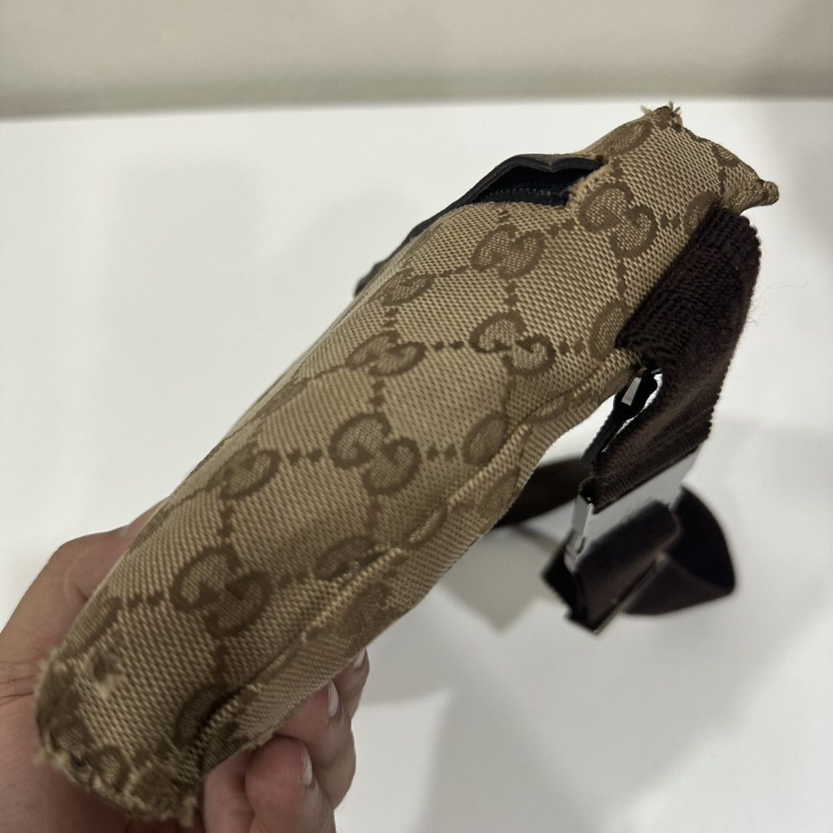 Gucci GUCCI GG CANVAS DOUBLE POCKET FANNY PACK BELT BAG 27 Size ONE SIZE - 5 Thumbnail