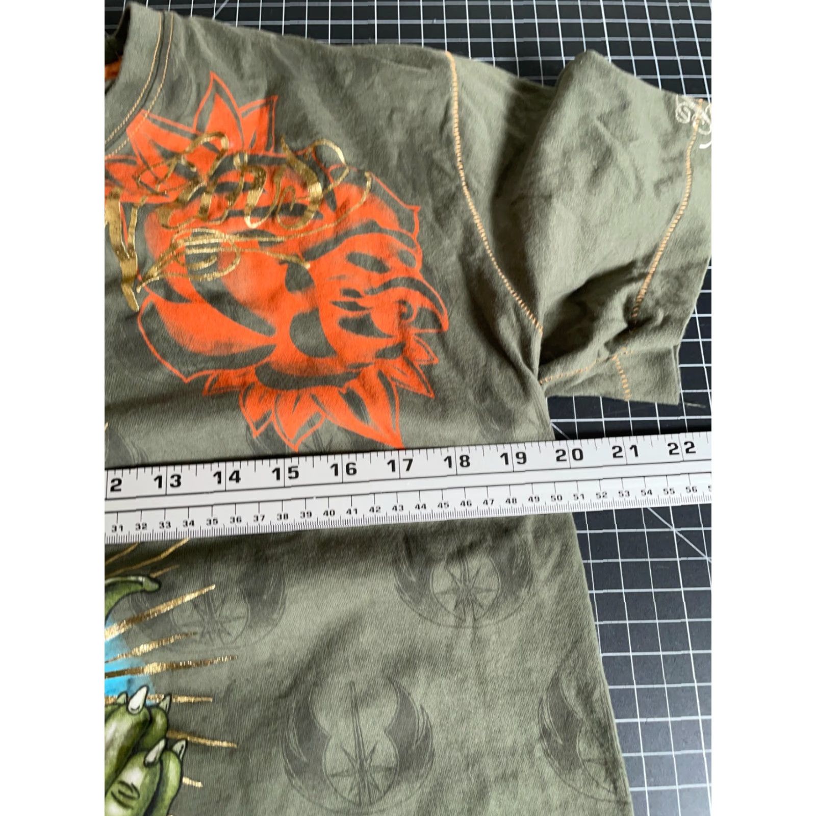 Star Wars Marc Ecko Star Wars Yoda T-Shirt Men’s Medium Graphic Print Crew Neck Short Sleeve Green 100% Cotton 2008 Vintage No) Size US M / EU 48-50 / 2 - 5 Thumbnail