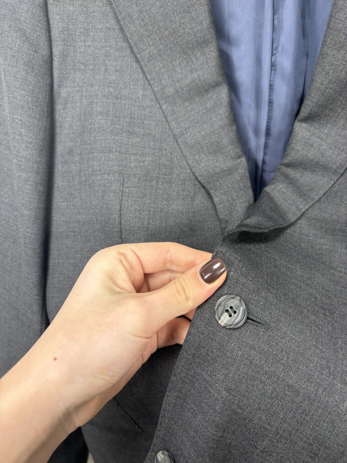 Suitsupply Suitsupply Men’s Gray 2-Buttons Formal Wool Blazer Jacket Size 40L - 7 Thumbnail