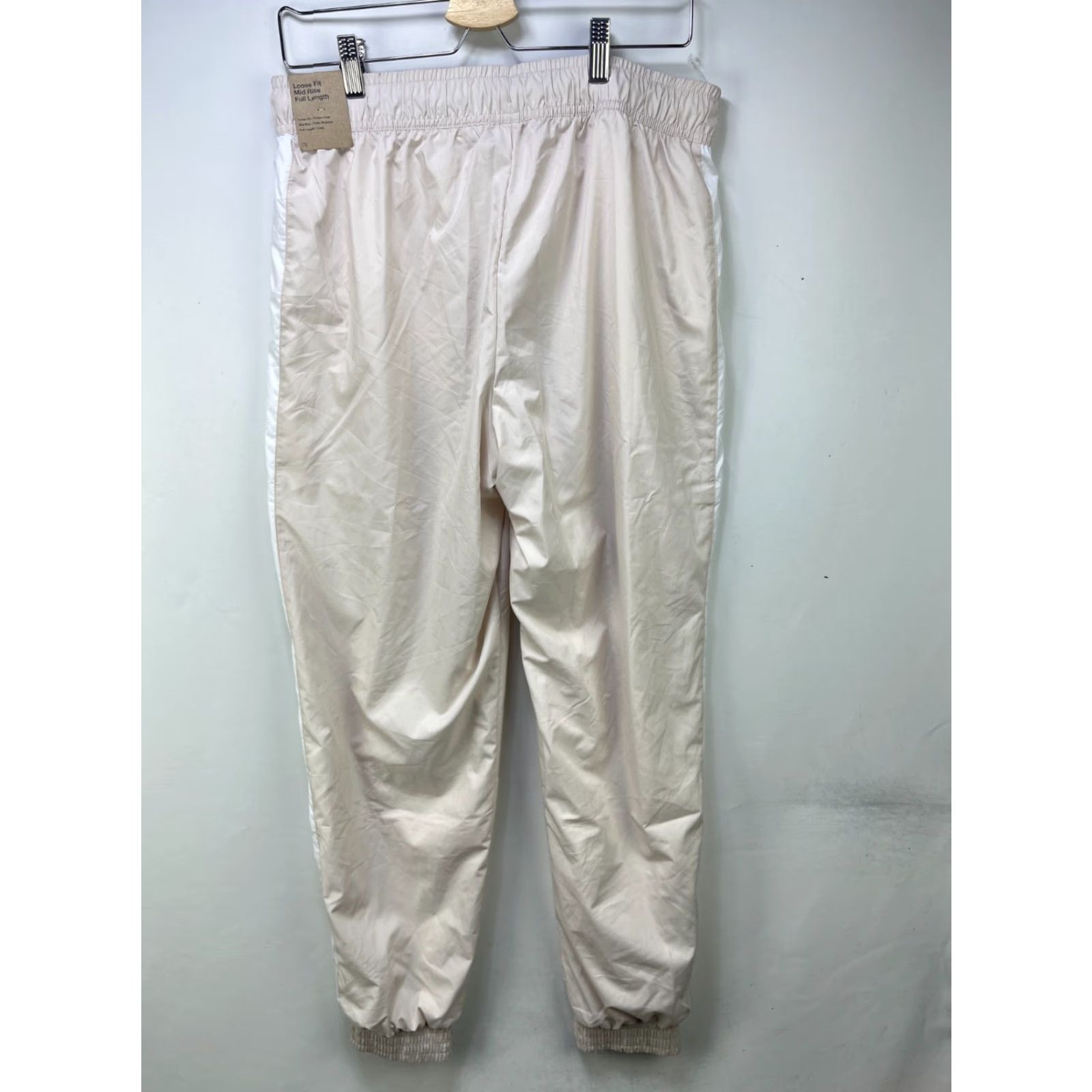Nike VINTAGE Nike Windbreaker Track Pants Regular Length Beige 90s Mens Large Pockets Logo Corduroy Size US 33 - 6 Thumbnail