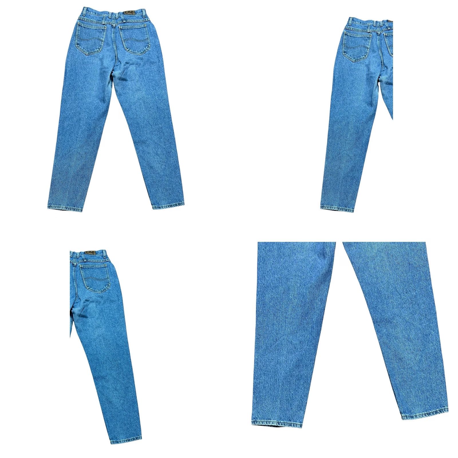 Lee VINTAGE Lee Premium Classic Blue Mom Jeans Women's Sz 11 High Waist Straight Leg 90s USA Mens Girls Size 32" / US 10 / IT 46 - 9 Thumbnail