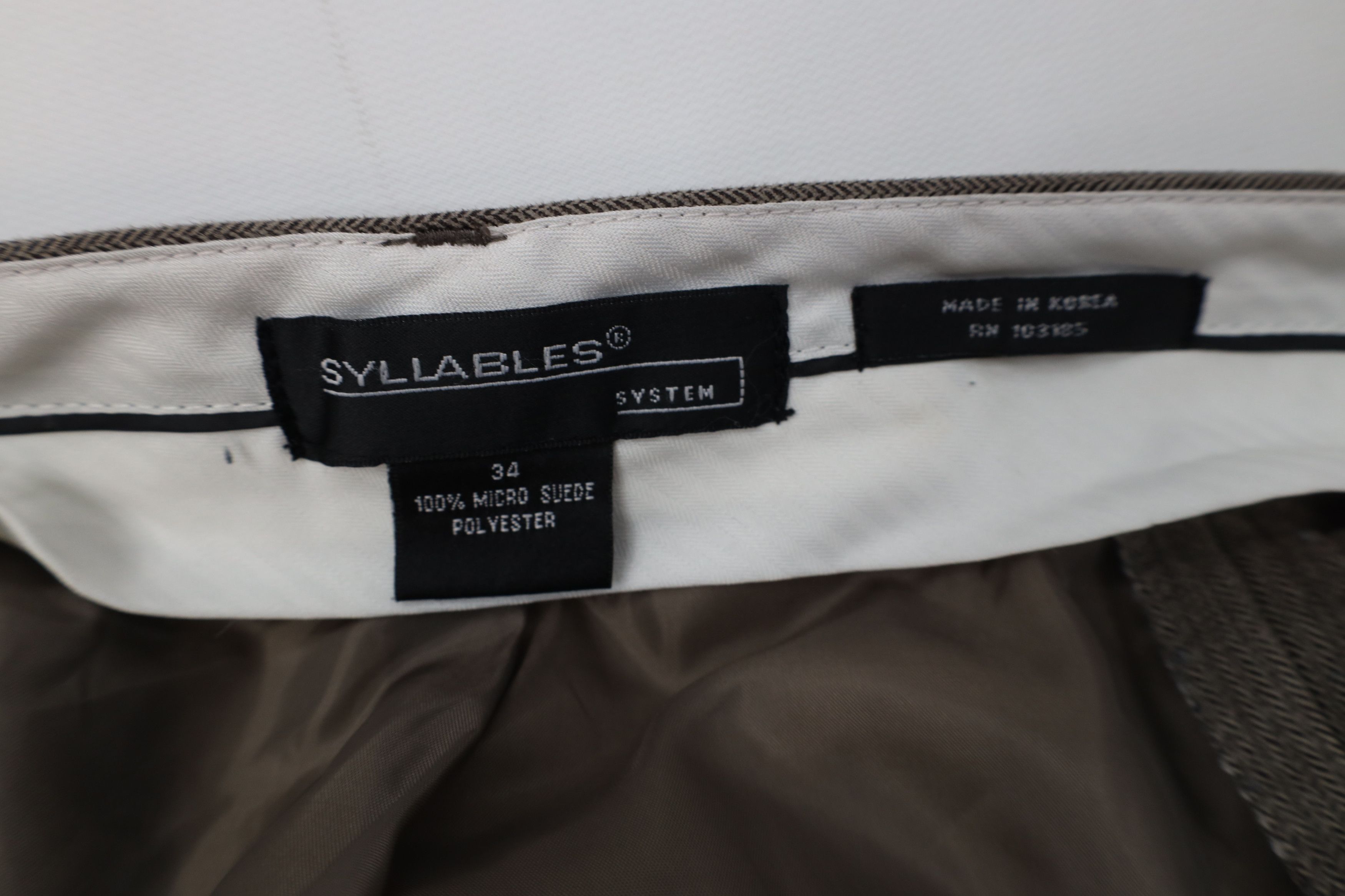 Vintage Vintage 90s Streetwear Herringbone Wide Leg Chino Pants Size US 34 / EU 50 - 8 Thumbnail