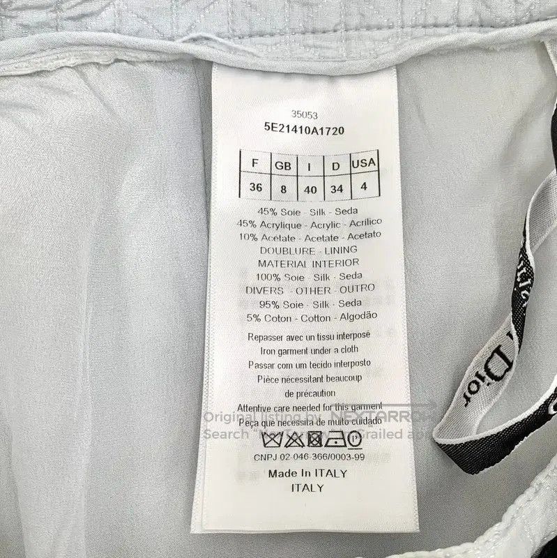 Dior Dior Light Blue Silk Women's Shorts . Size 22" - 6 Thumbnail