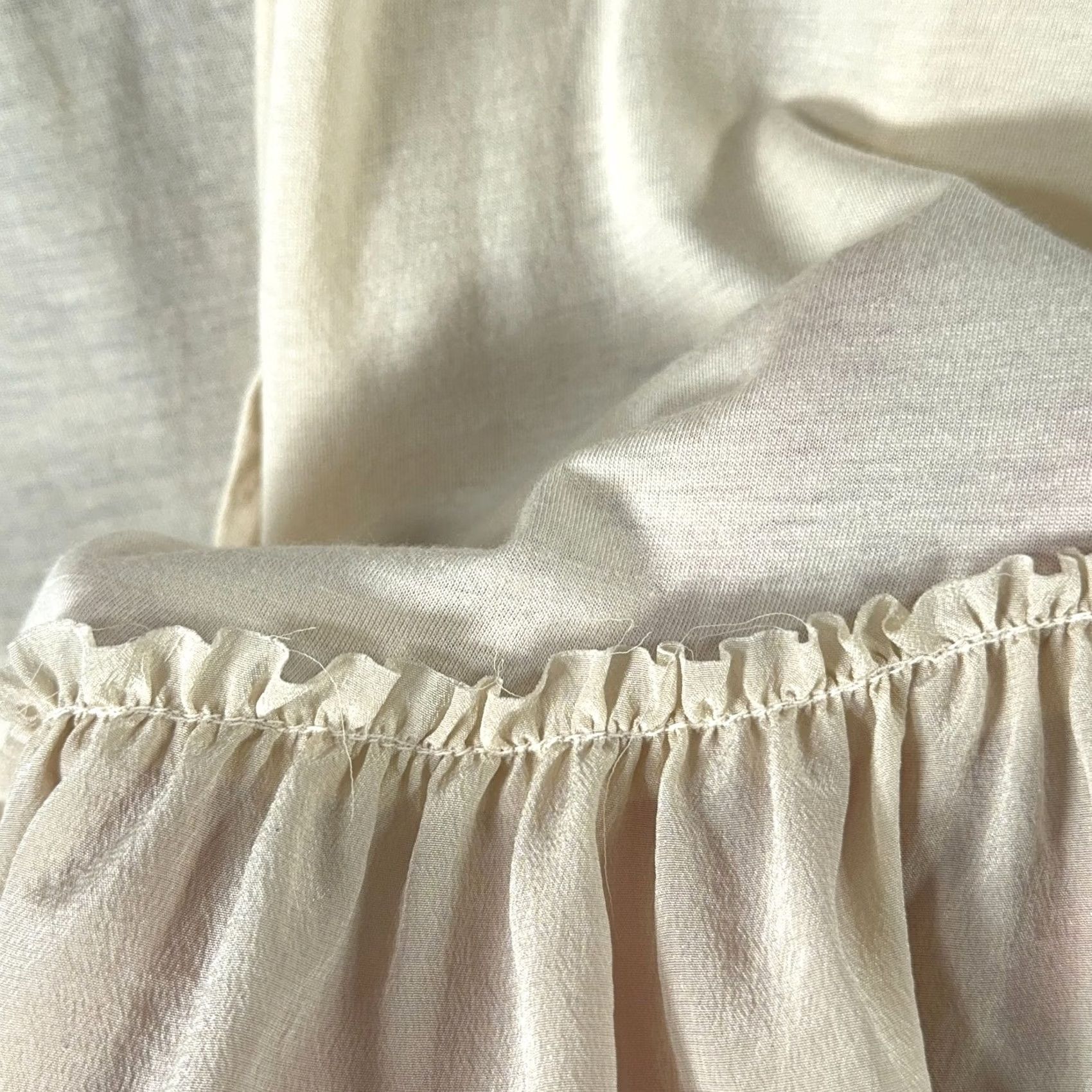 Johnny Was Johnny Was Blouse Kimono Medium Ivory Lightweight Open Front Ruffle Casual Sleeve Women Size M / US 6-8 / IT 42-44 - 6 Thumbnail