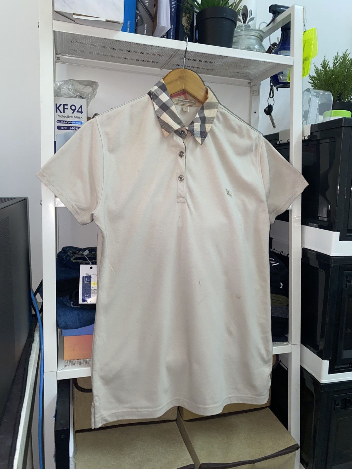 Burberry 🔥 OFFER ME NOW🔥 🔥 Burberry Novacheck Polo Colar Shirt Women Size L / US 10 / IT 46 - 4 Thumbnail
