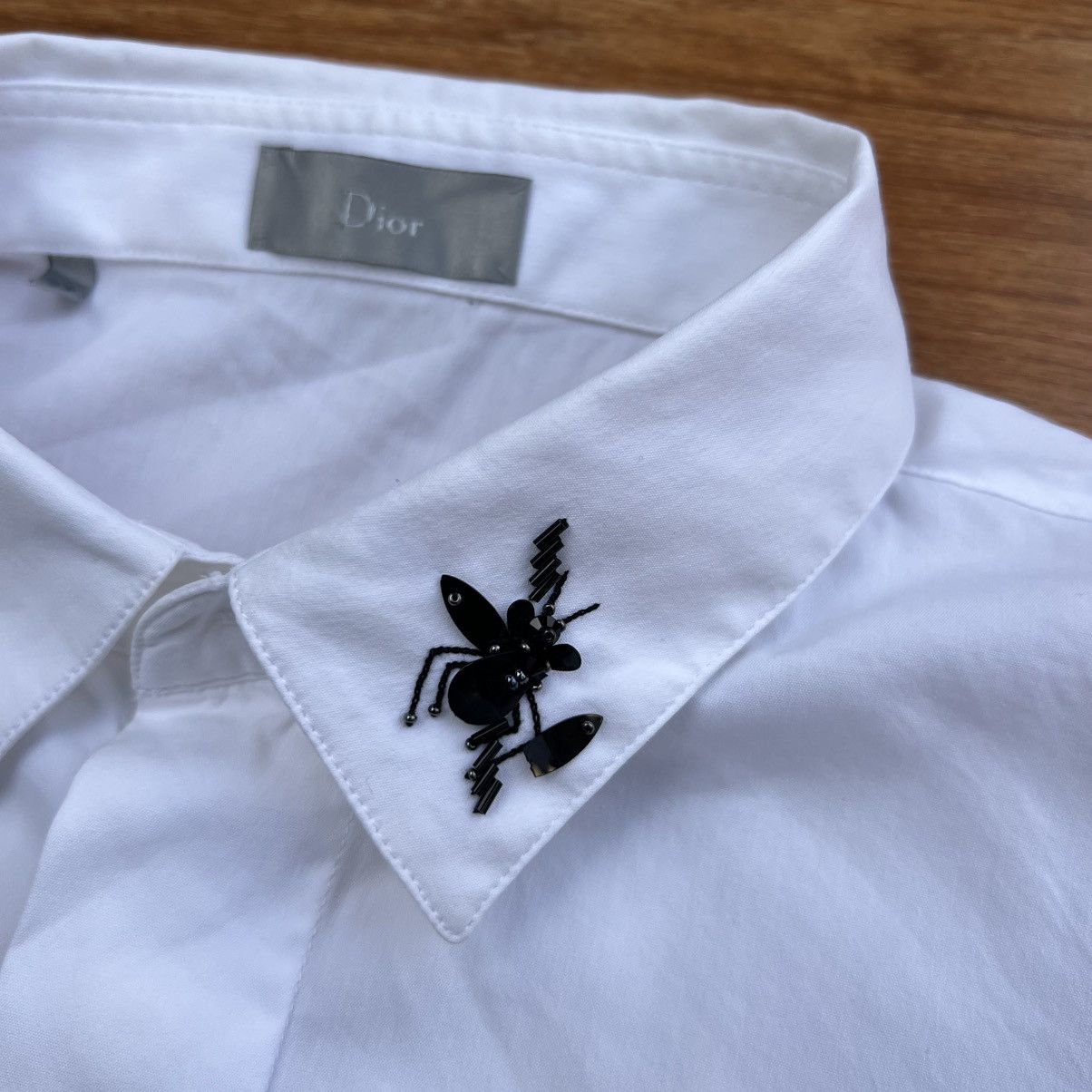 Dior DIOR 14AW BEE Bijou Embellished Long Sleeve Shirt. Size US XXS / EU 40 - 5 Thumbnail