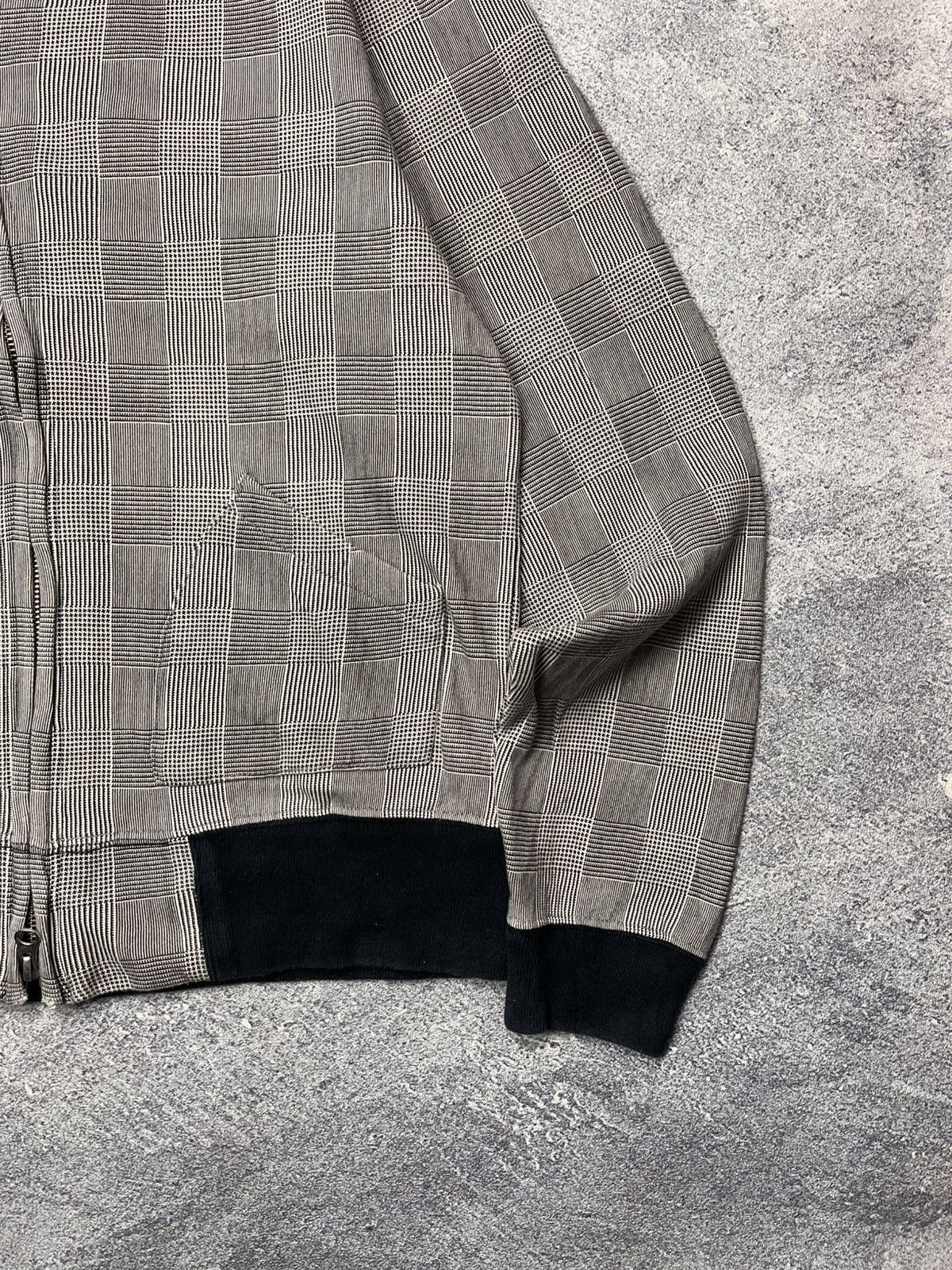 Beams Plus Asyimmetrical Double Zipper Hoodie Plaid Beams Size US M / EU 48-50 / 2 - 5 Thumbnail