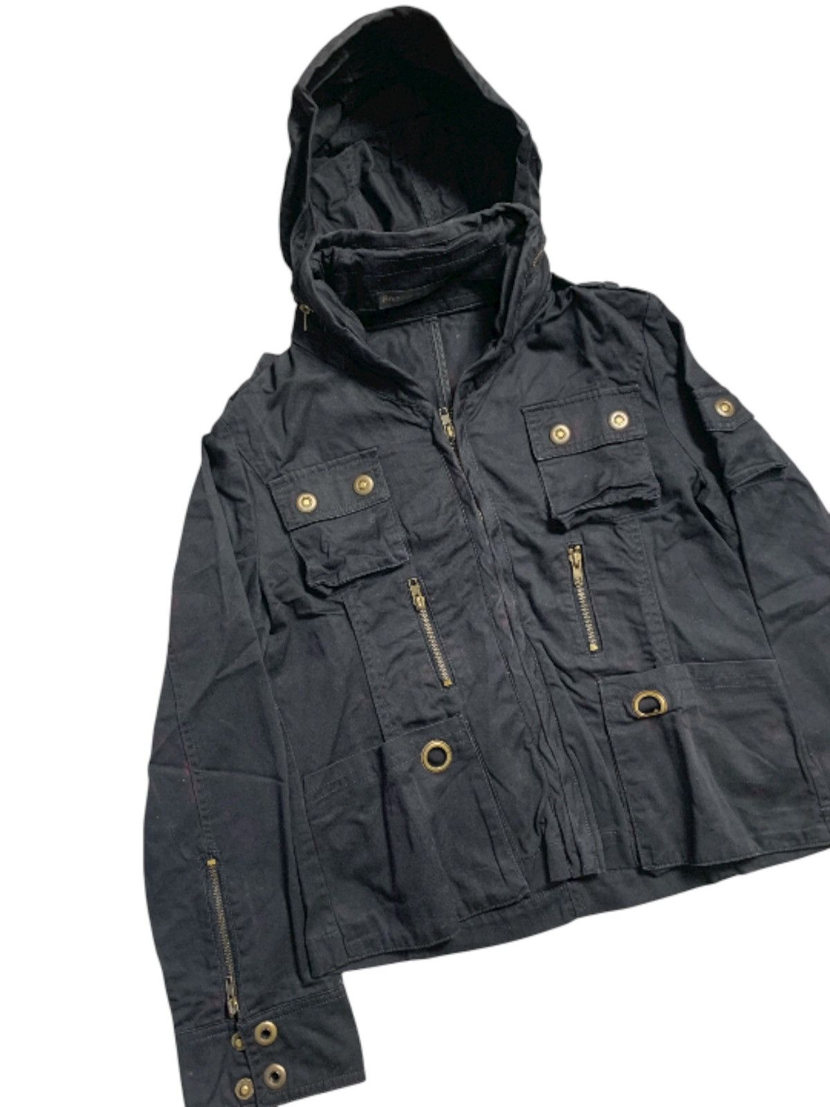 14th Addiction PRESQUE TOT MULTI ZIPPER HOODIE JACKET GOA IFSIX LGB STYLE Size US L / EU 52-54 / 3 - 4 Thumbnail