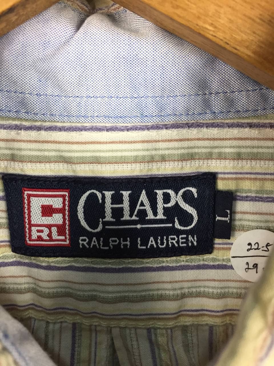 Chaps Ralph Lauren Vtg Chaps Ralph Lauren Striped Button Down Shirt Size US L / EU 52-54 / 3 - 8 Thumbnail