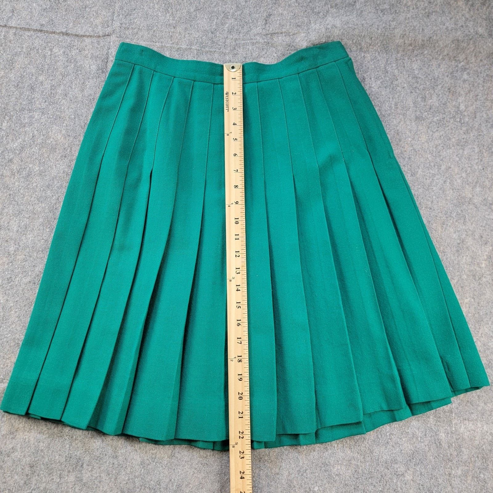 Vintage Talbots A-Line Wool Pleated Skirt Midi Preppy USA Vintage Size 28" / US 6 / IT 42 - 4 Thumbnail