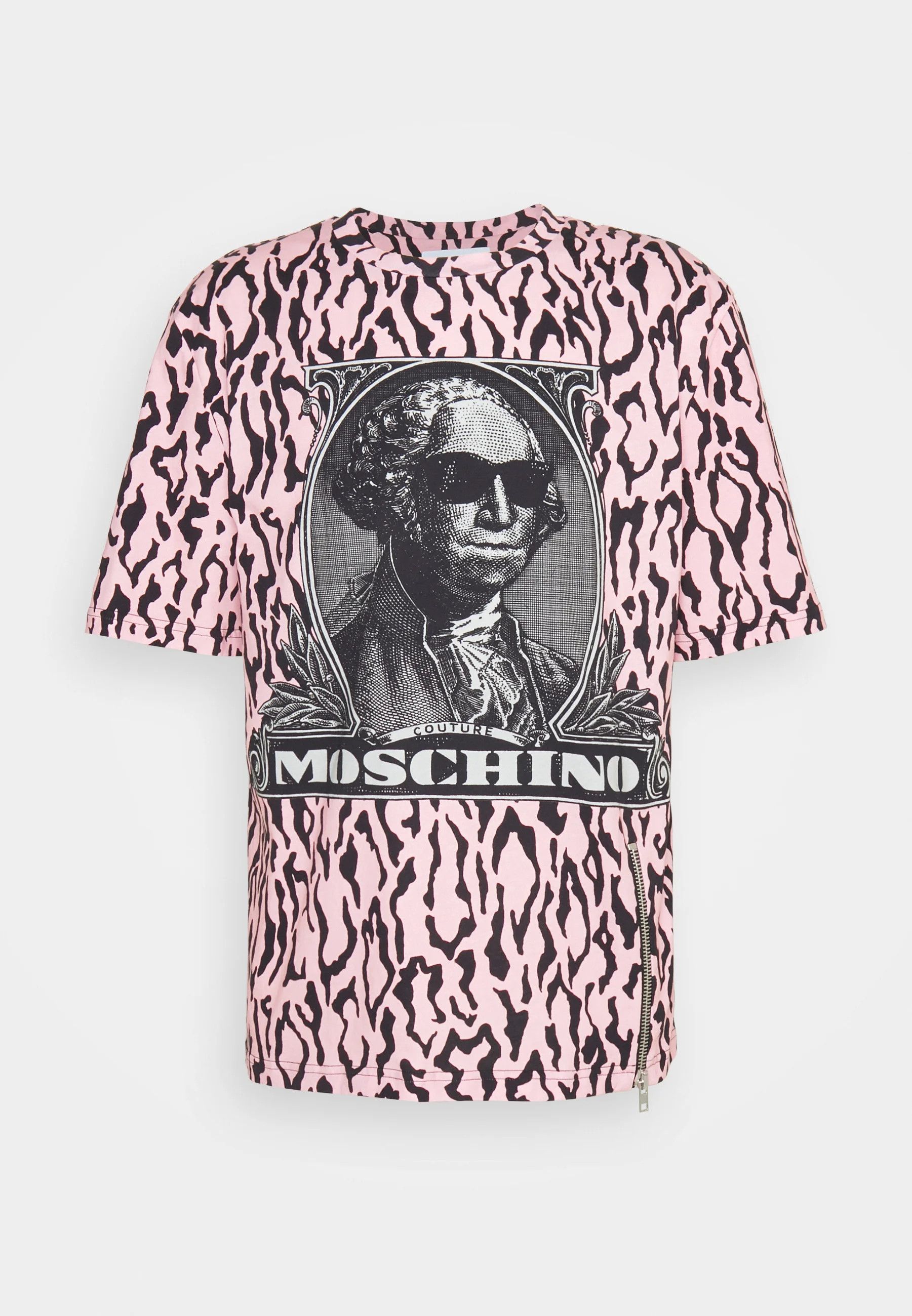 Moschino o1y0225 Logo T-Shirt in Pink/Black Size US M / EU 48-50 / 2 - 1 Thumbnail