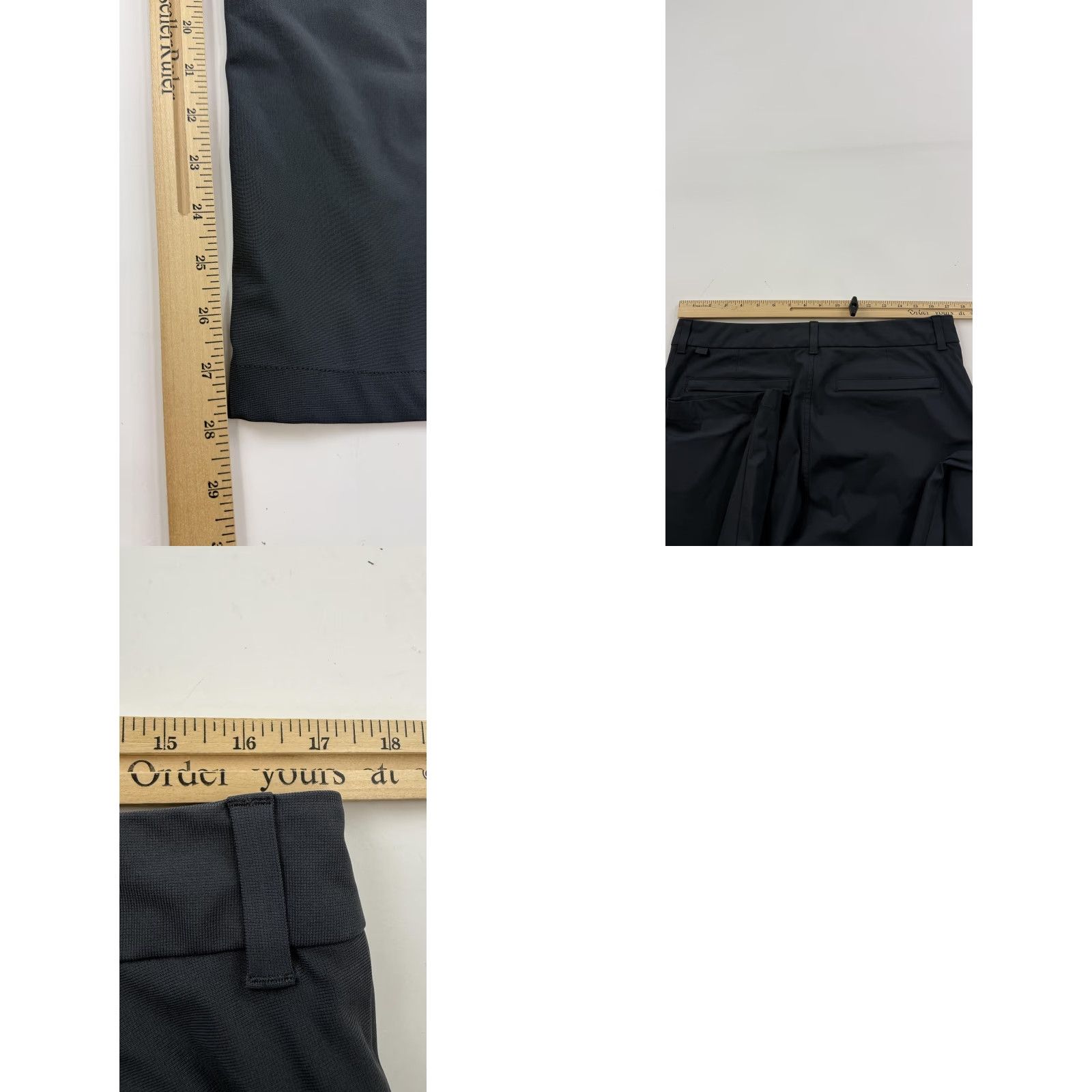 Vintage VRST Pants Mens 35x30 Dark Gray Performance Chino Golf Stretch Flat Front Size US 33 - 8 Thumbnail