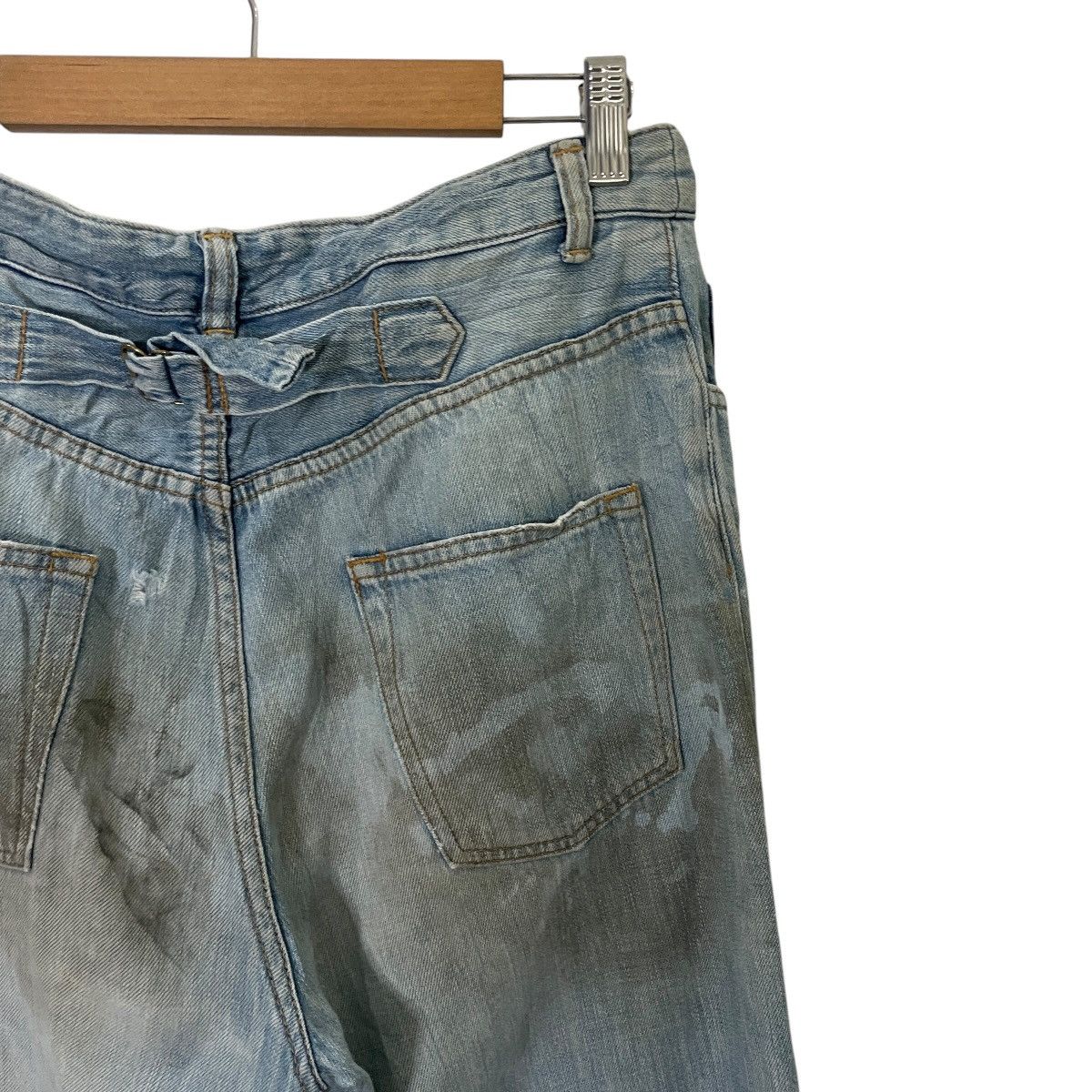 Japanese Brand Vintage Japanese Designer Distressed Buckle Denim Size US 30 / EU 46 - 10 Thumbnail